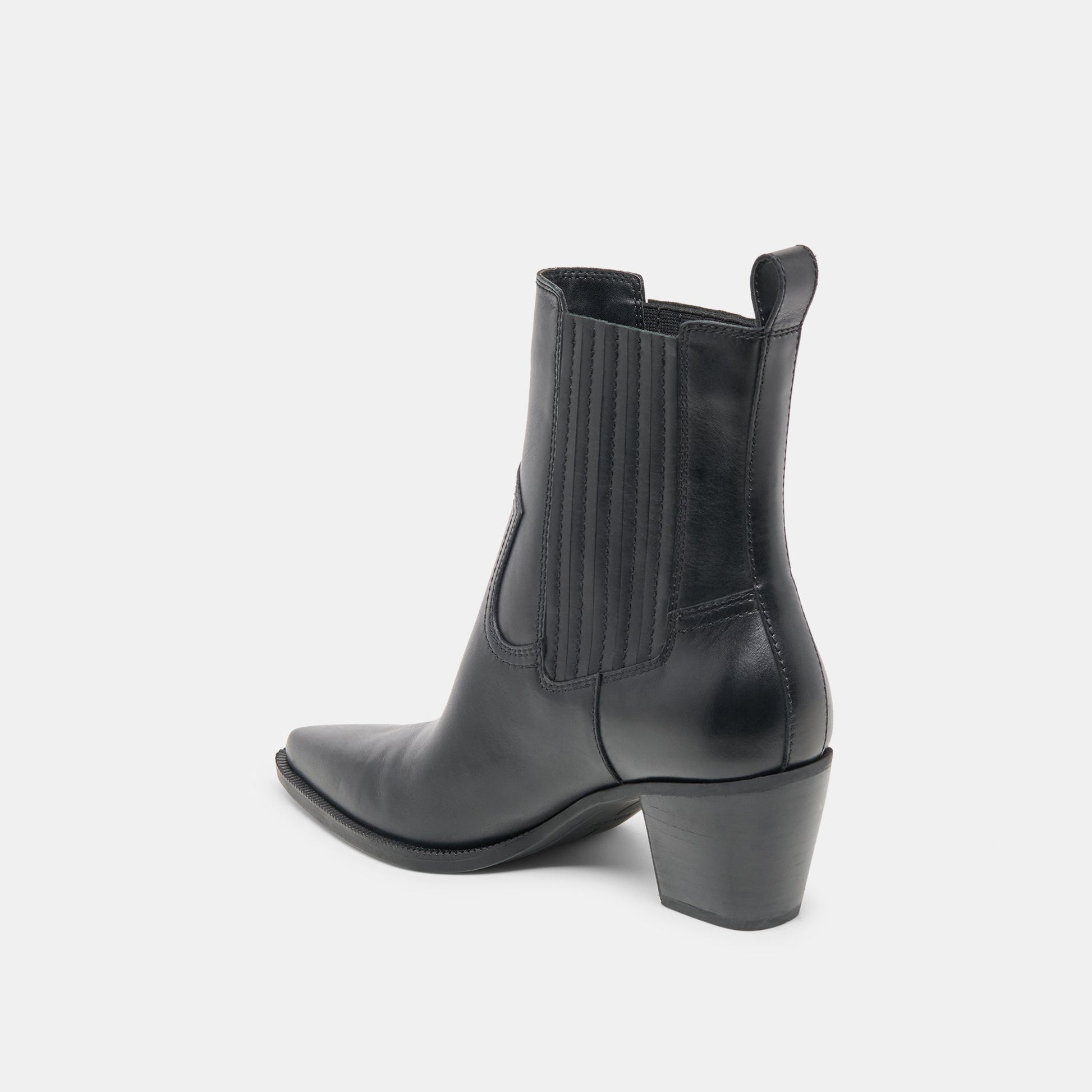 Slim Black Leather Booties Dolce Vita On sale