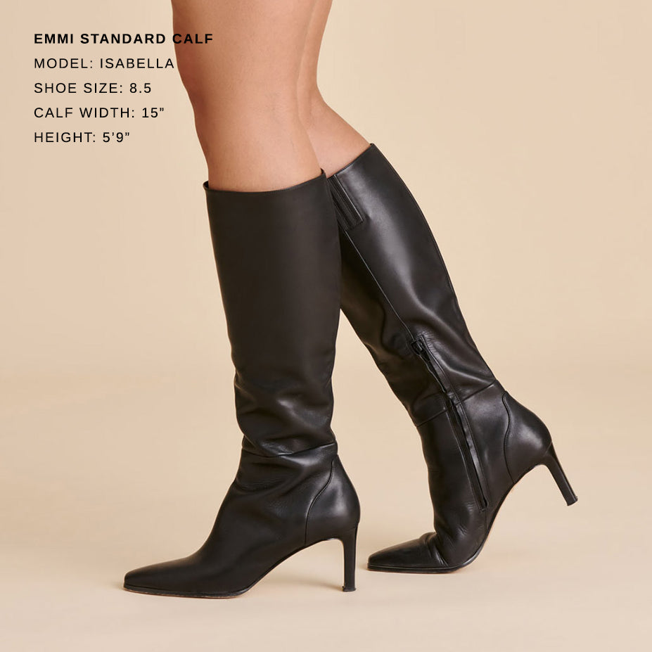 Emmi Black Leather Boots Dolce Vita us