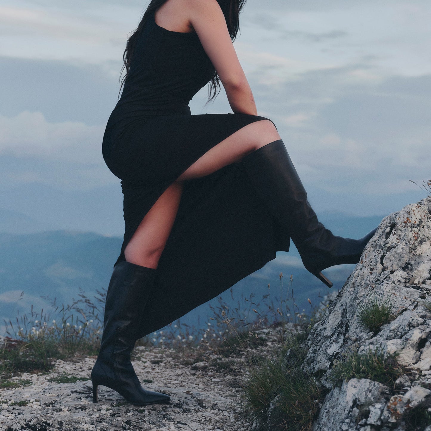 Emmi Black Leather Boots Dolce Vita us