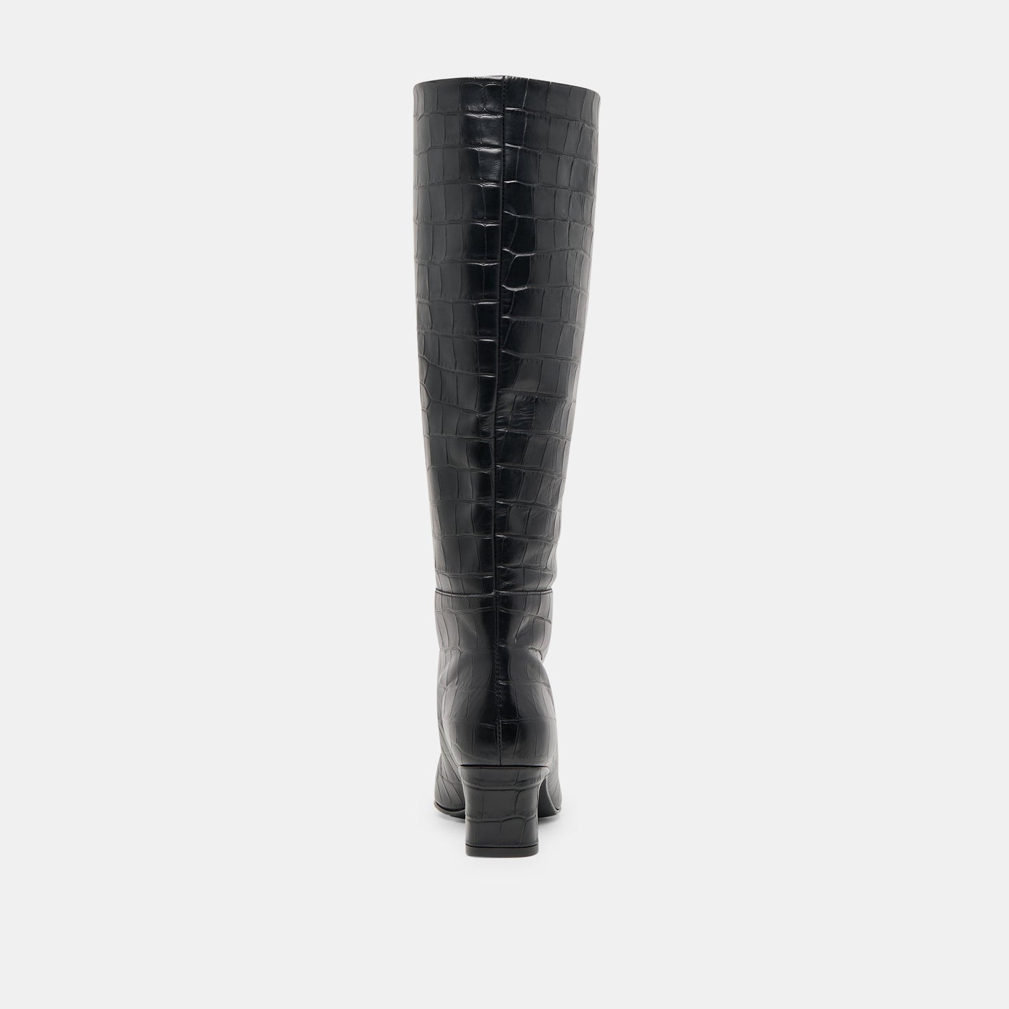 Trixi Noir Croco Embossed Leather Boots Dolce Vita For sale