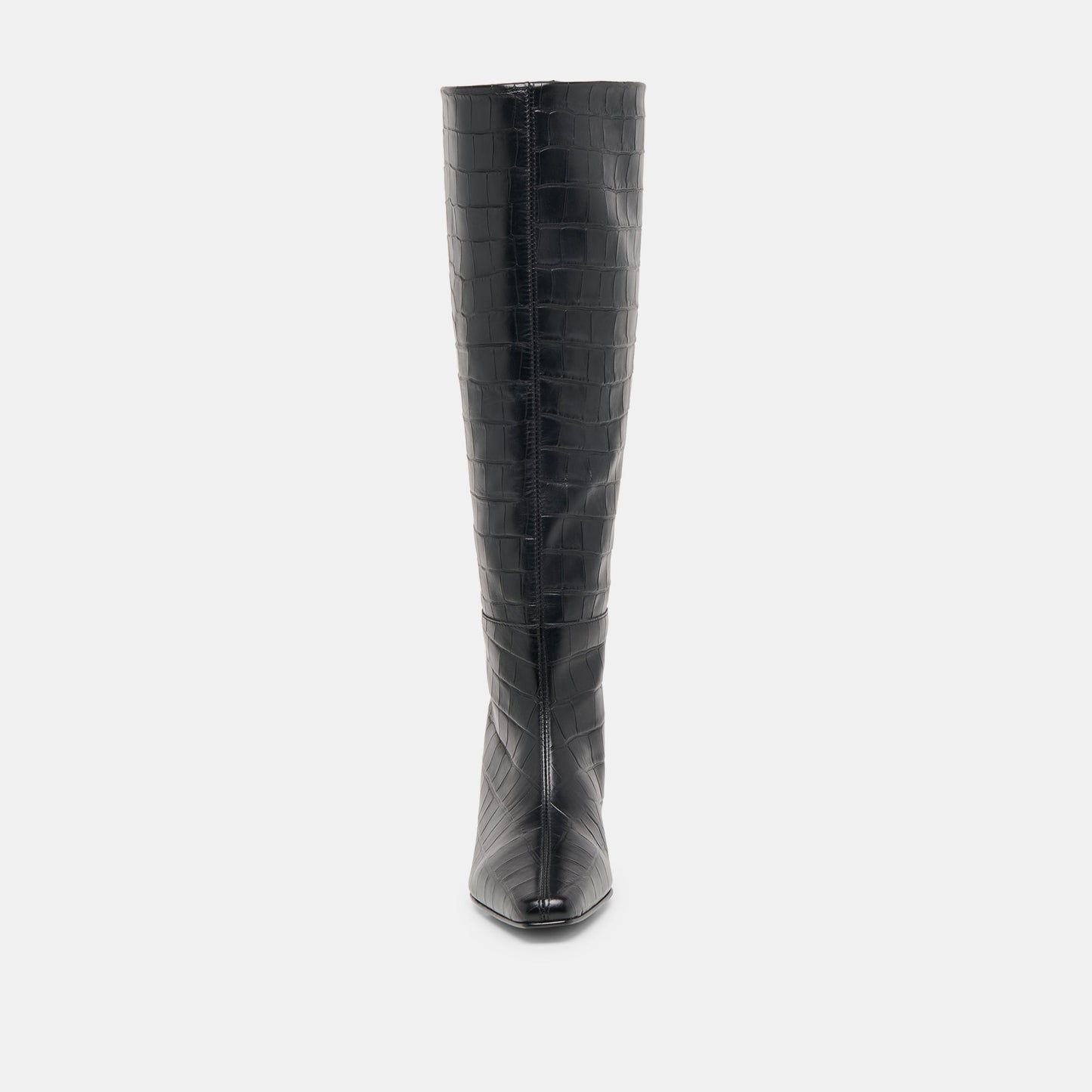 Trixi Noir Croco Embossed Leather Boots Dolce Vita For sale