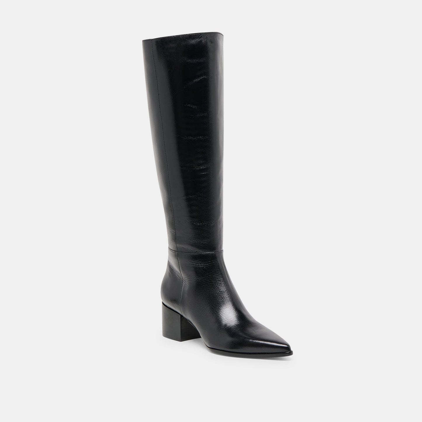 Kirson Black Leather Wide Calf Boots Dolce Vita us
