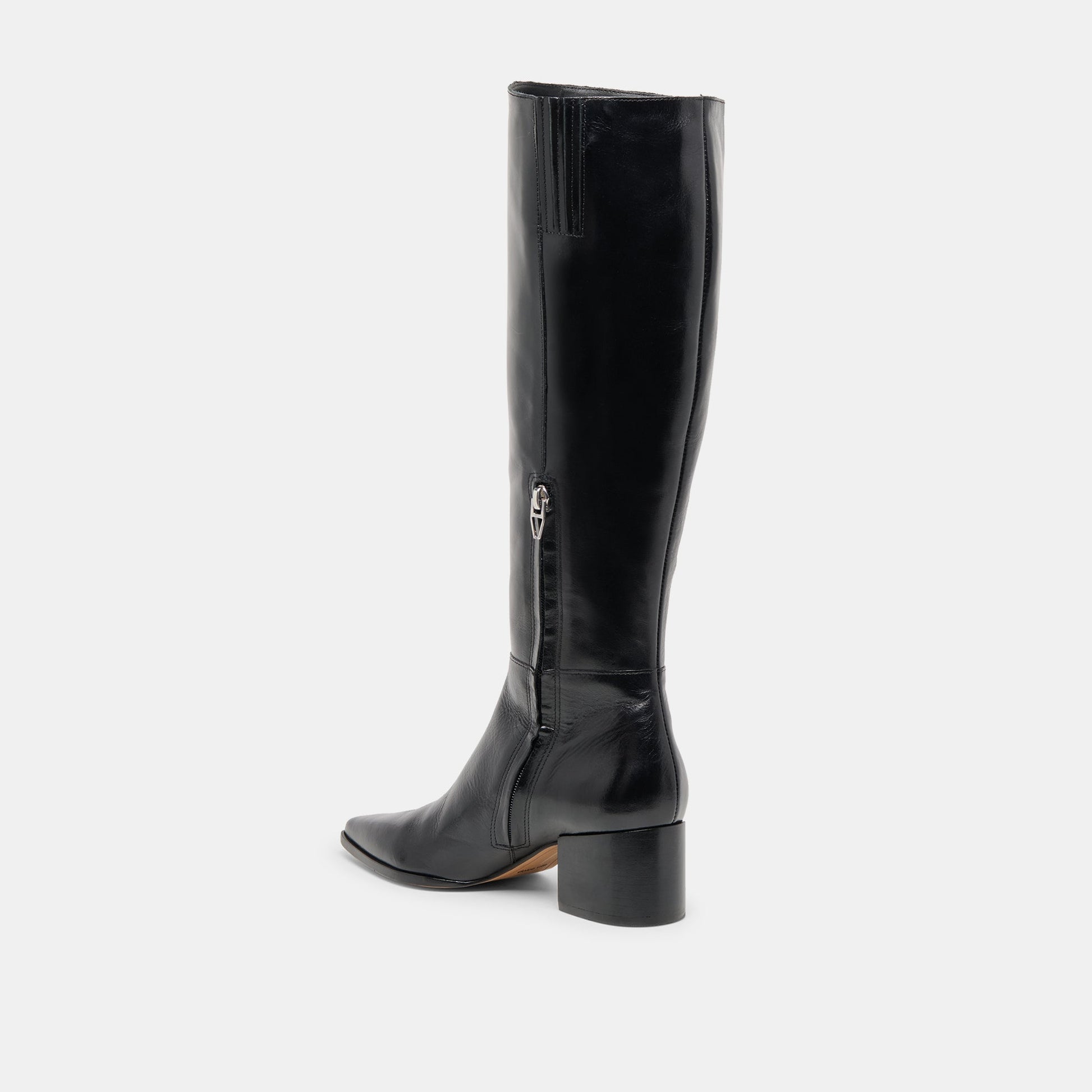 Kirson Black Leather Wide Calf Boots Dolce Vita us