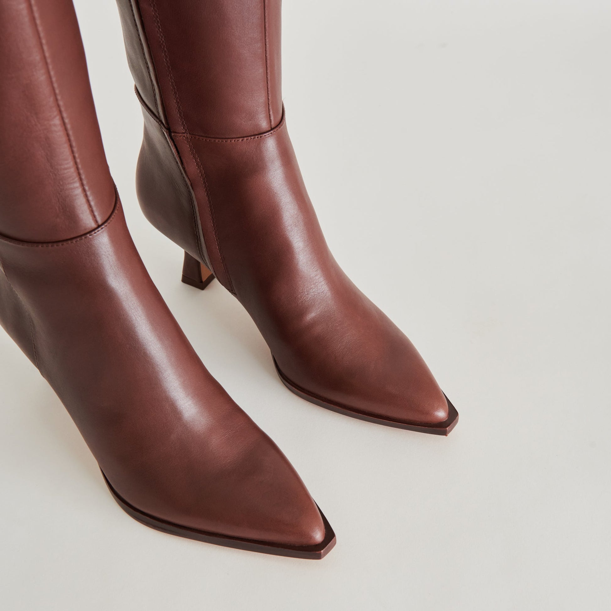 Auggie Wide Calf Boots | Chocolate Leather Boots by Dolce Vita Dolce Vita Discount