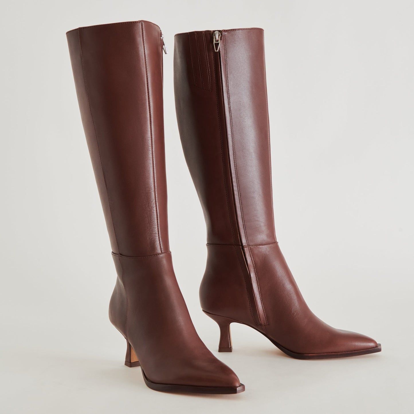 Auggie Wide Calf Boots | Chocolate Leather Boots by Dolce Vita Dolce Vita Discount