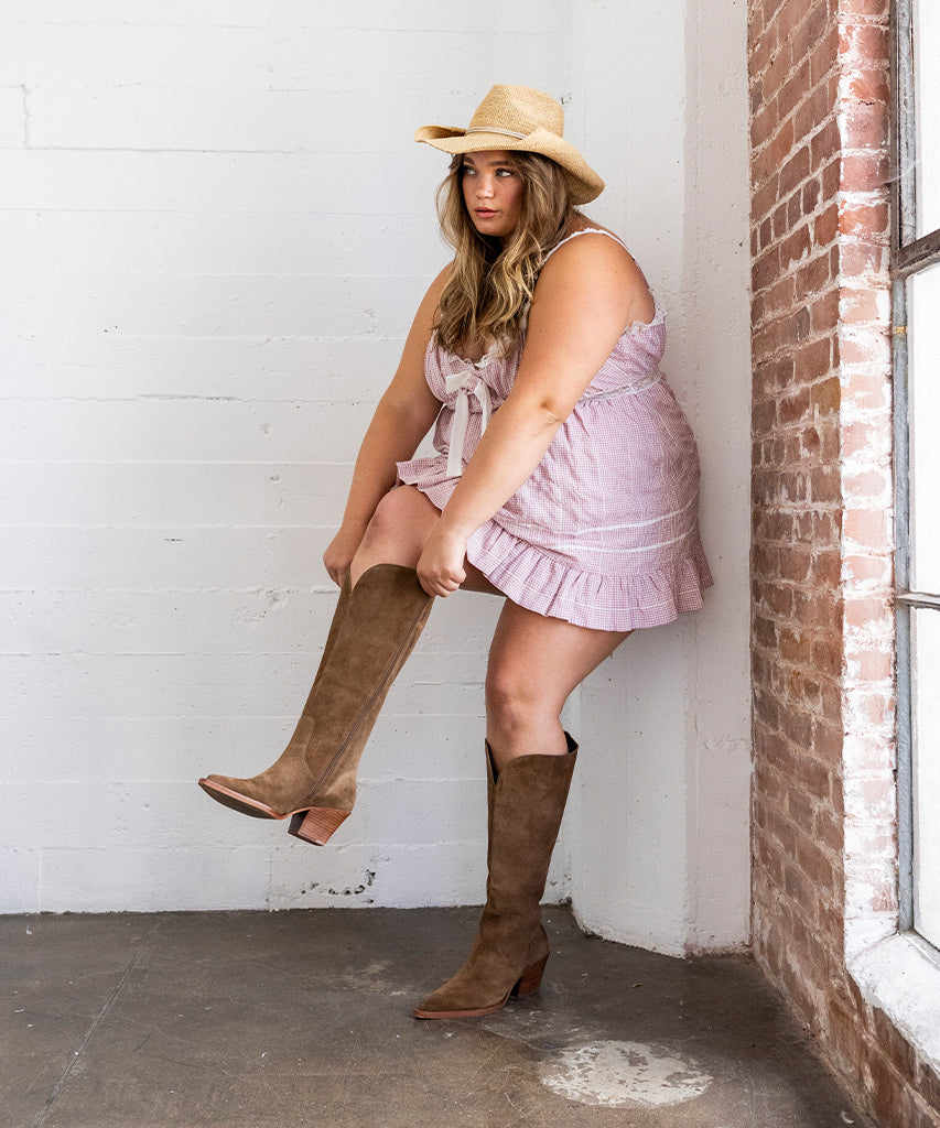 Raj Extra Wide Calf Brown Suede Boots | Suede Wide Calf Boots
 – Dolce Vita Dolce Vita us