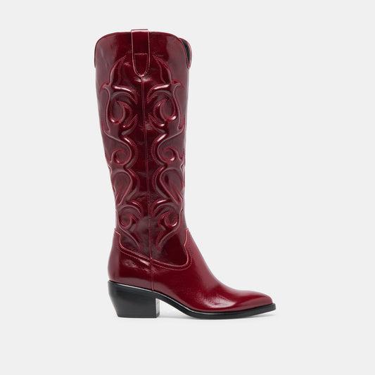 Mirla Oxblood Leather Boots Dolce Vita Online