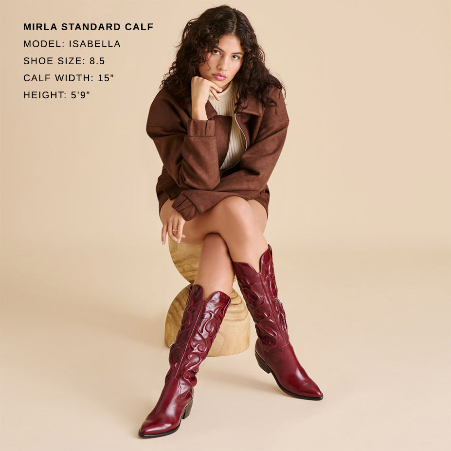 Mirla Oxblood Leather Boots Dolce Vita Online