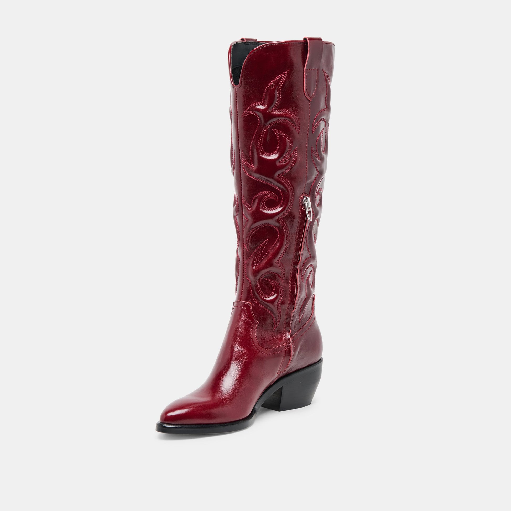 Mirla Oxblood Leather Boots Dolce Vita Online