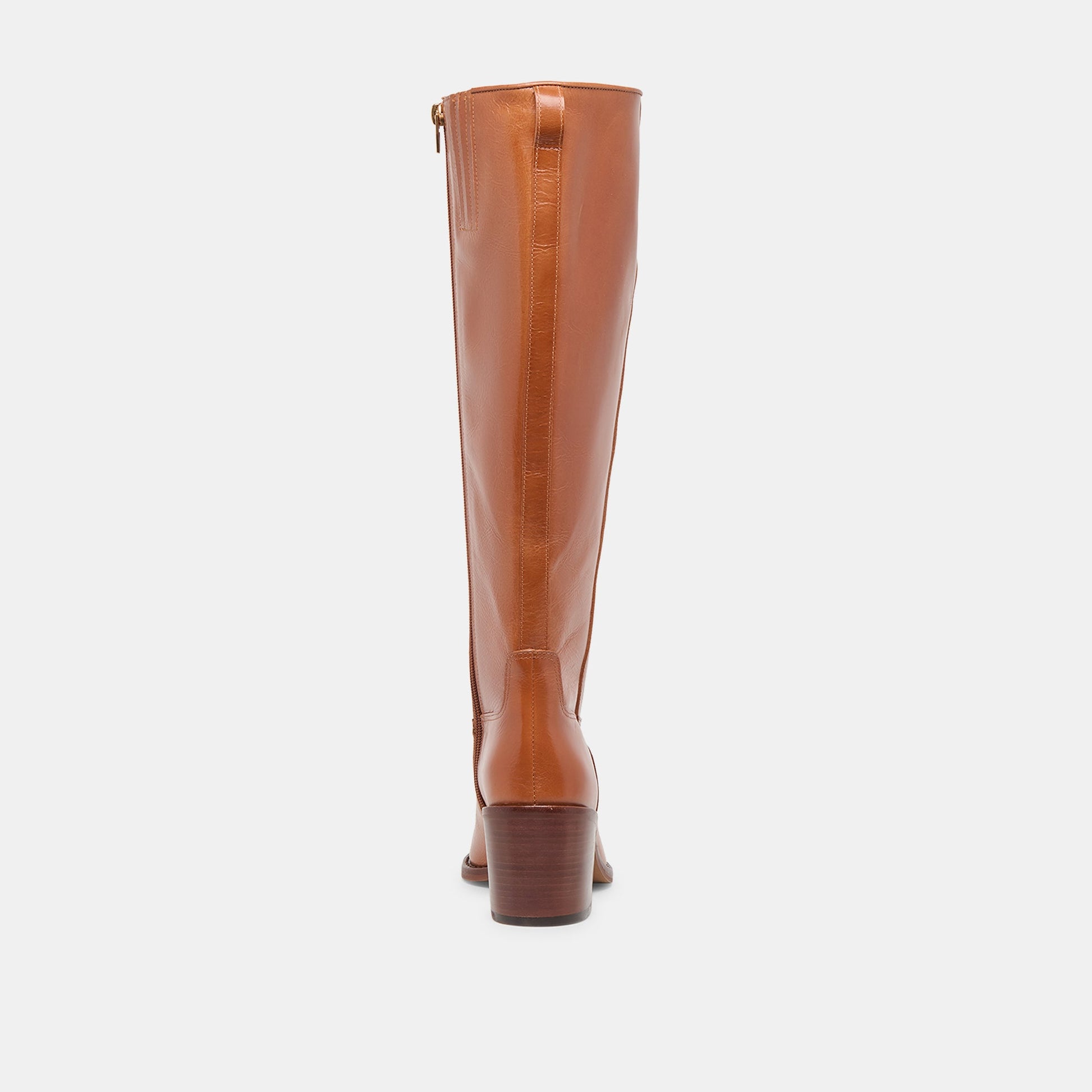 Lucyle Tan Leather Wide Calf Boots Dolce Vita Sale