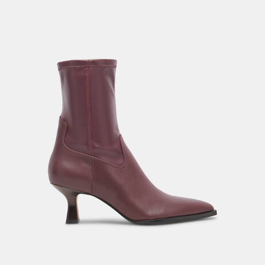 Arya Wine Leather Boots | Rich Leather Wine Boots with Skinny Heel
 – Dolce Vita Dolce Vita Outlet