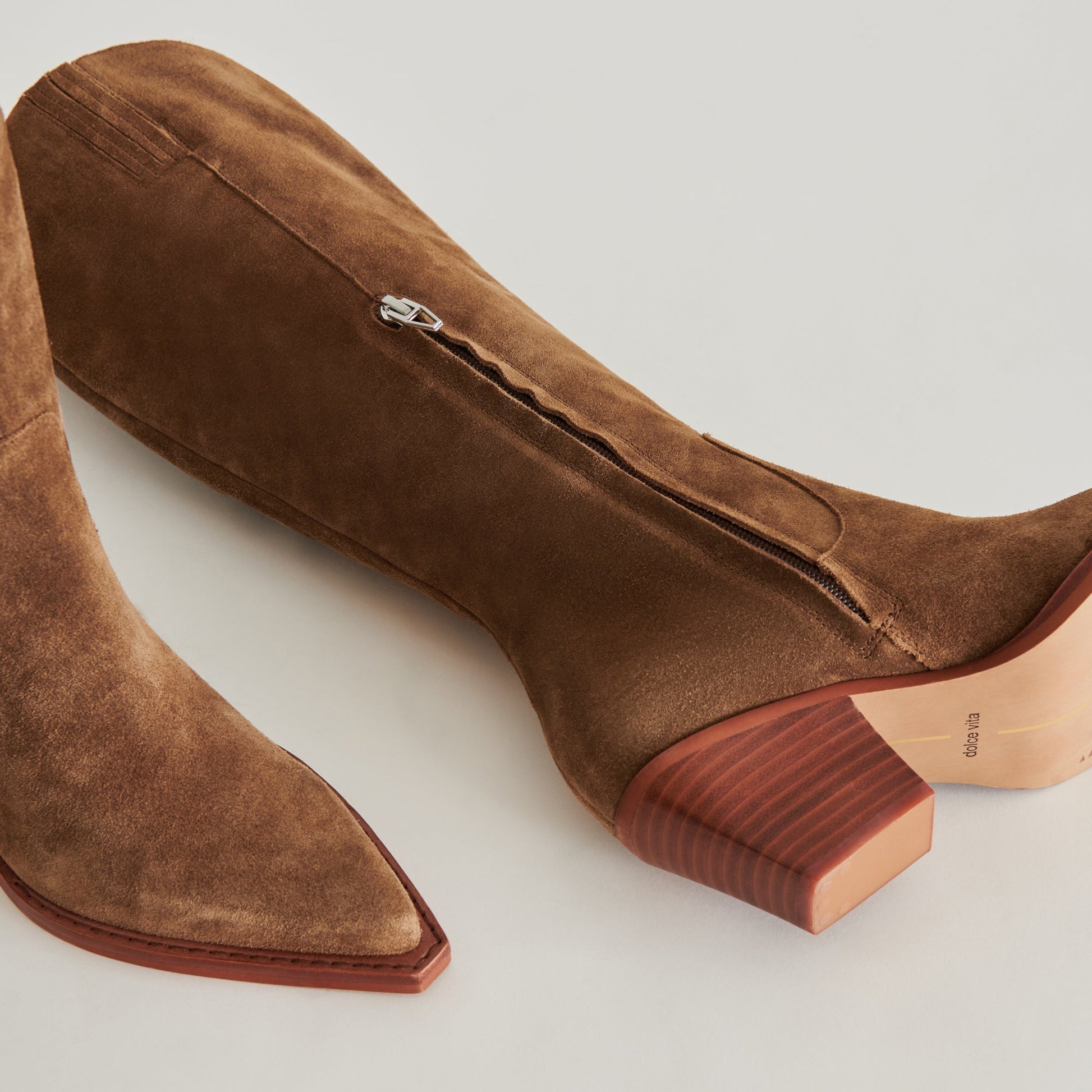 Raj Boots in Brown Suede | Women's Brown Suede Knee-High Boots
 – Dolce Vita Dolce Vita us