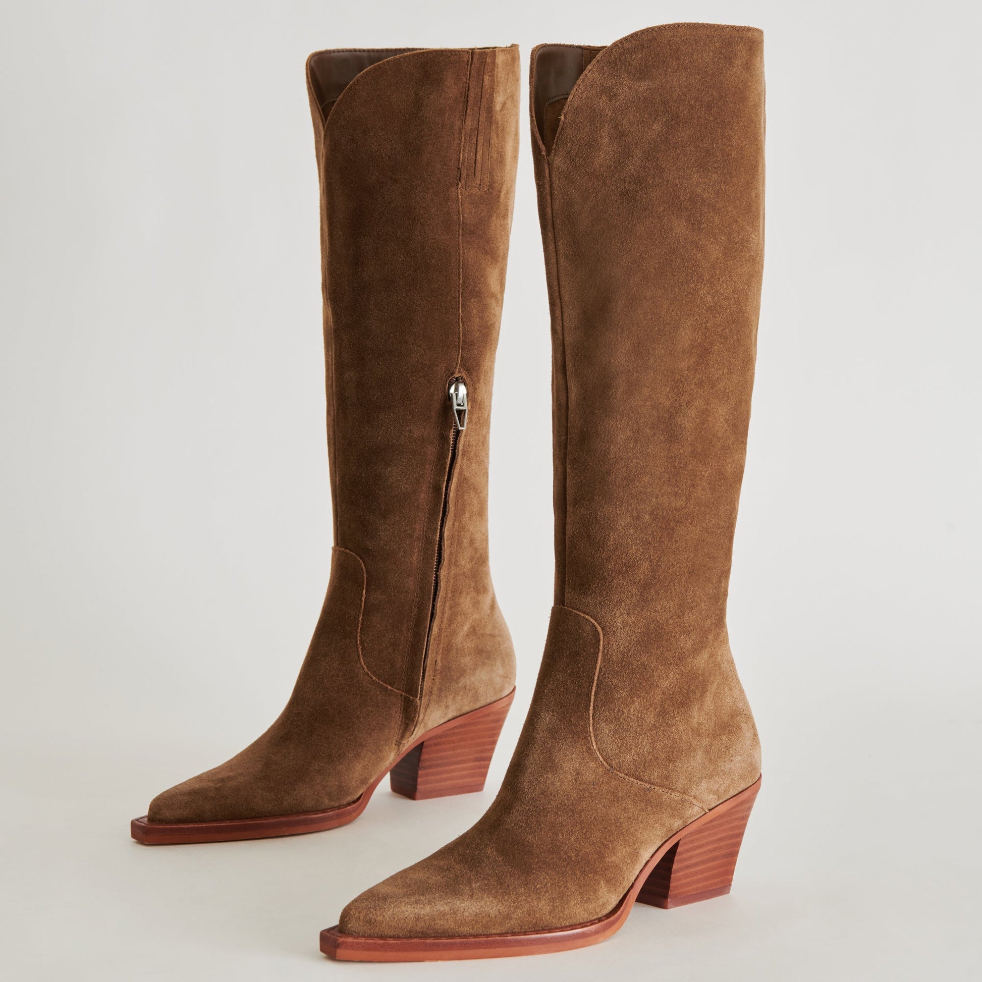 Raj Boots in Brown Suede | Women's Brown Suede Knee-High Boots
 – Dolce Vita Dolce Vita us