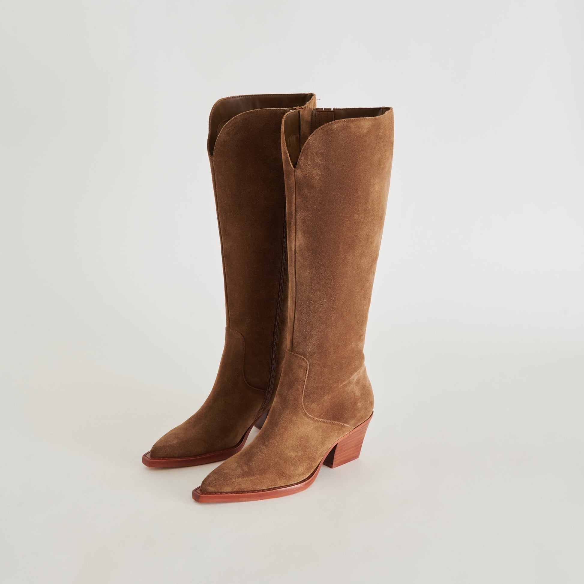 Raj Boots in Brown Suede | Women's Brown Suede Knee-High Boots
 – Dolce Vita Dolce Vita us