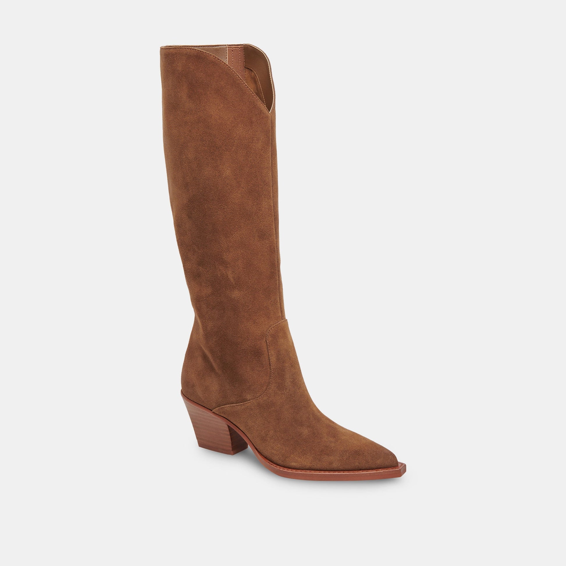 RAJ Wide Calf Boots Brown Suede | Women's Brown Suede Knee-High Boots
 – Dolce Vita Dolce Vita Discount