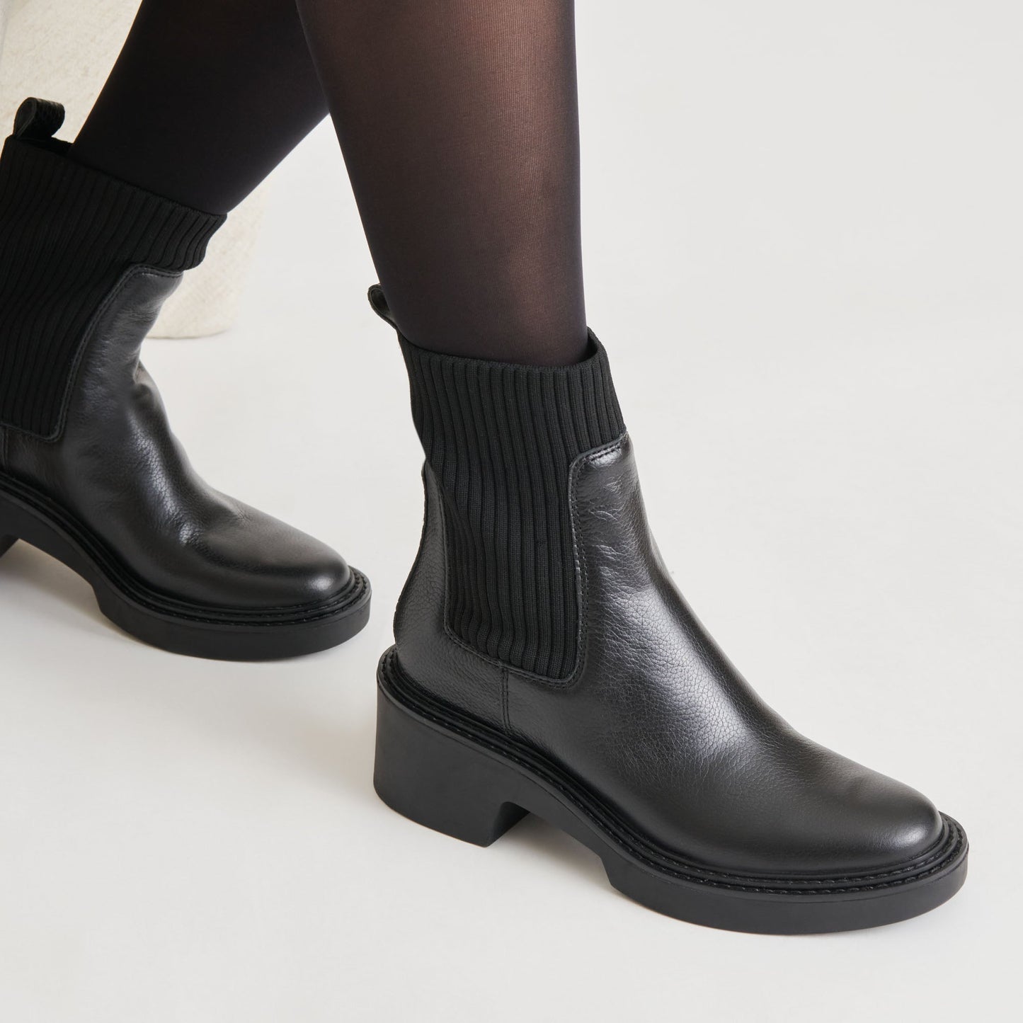 Hilora H2O Waterproof Black Leather Boots Dolce Vita On sale