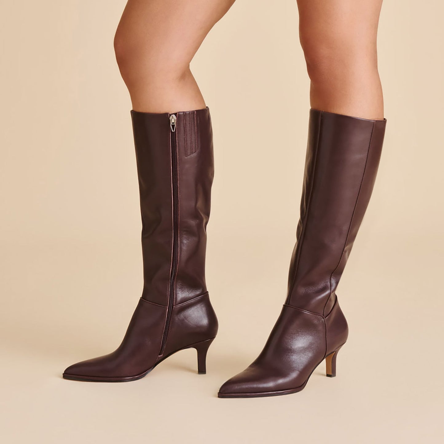Aldy Mulberry Leather Boots Dolce Vita us