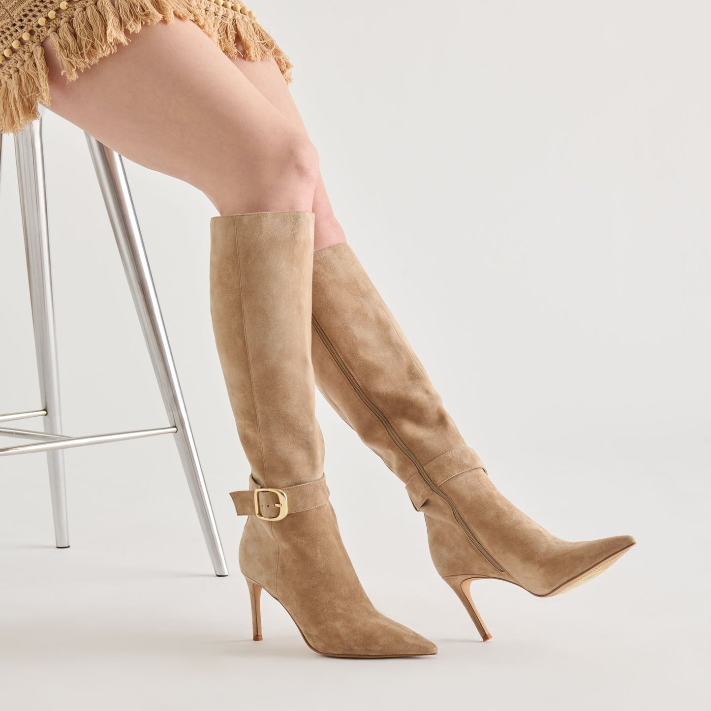 Kinzy Camel Suede Boots Dolce Vita Online