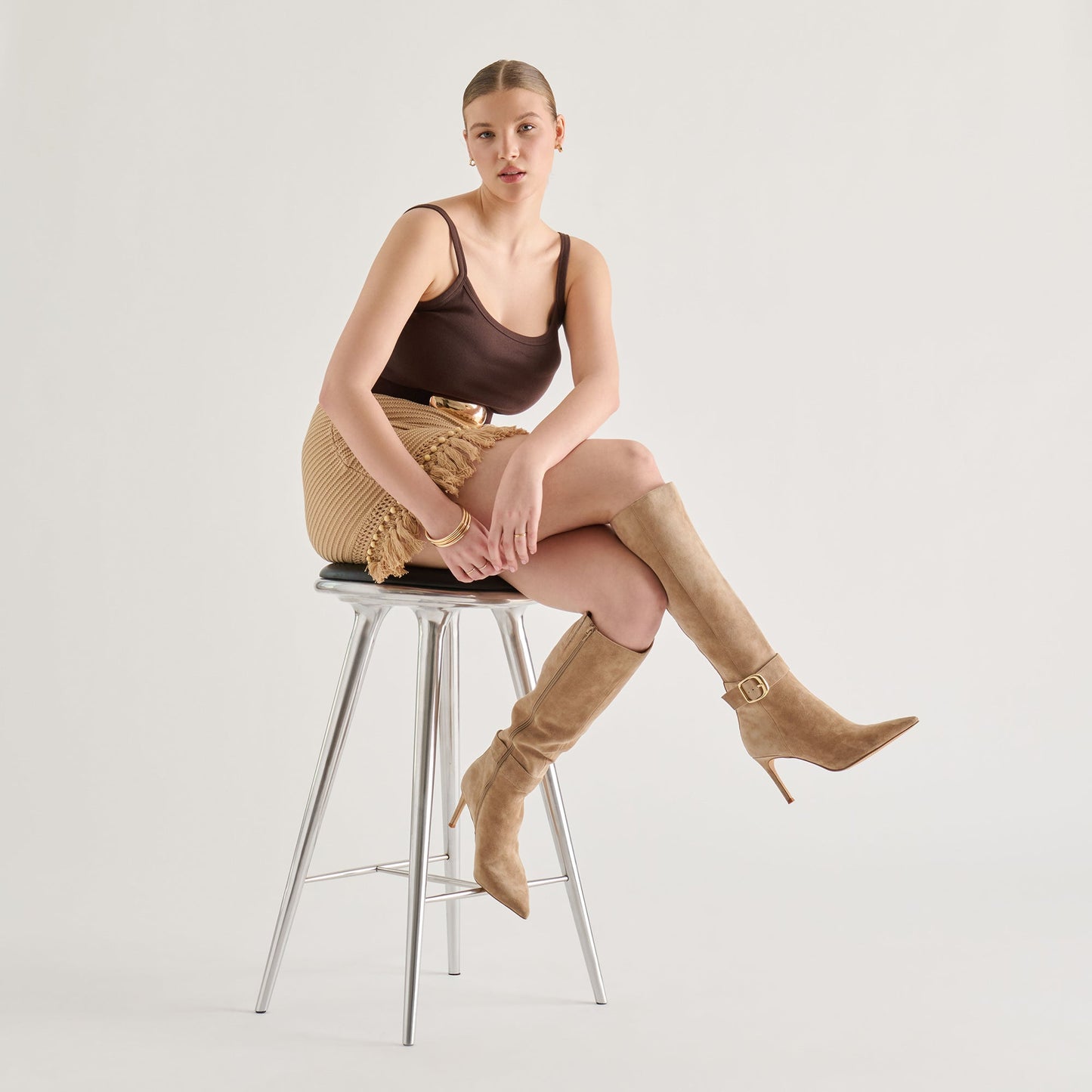Kinzy Camel Suede Boots Dolce Vita Online
