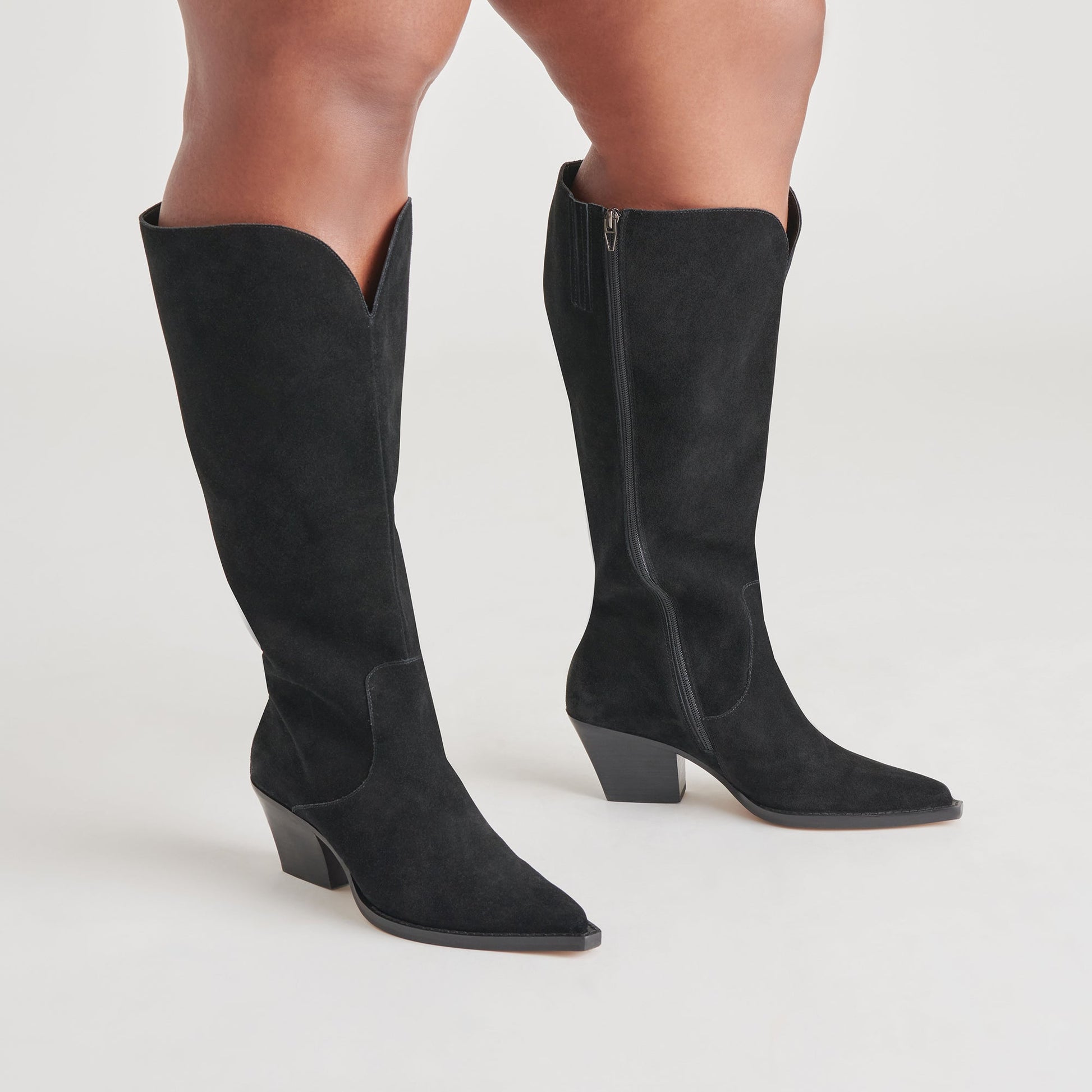 Raj Extra Wide Calf Onyx Suede Boots | Suede Wide Calf Boots
 – Dolce Vita Dolce Vita New