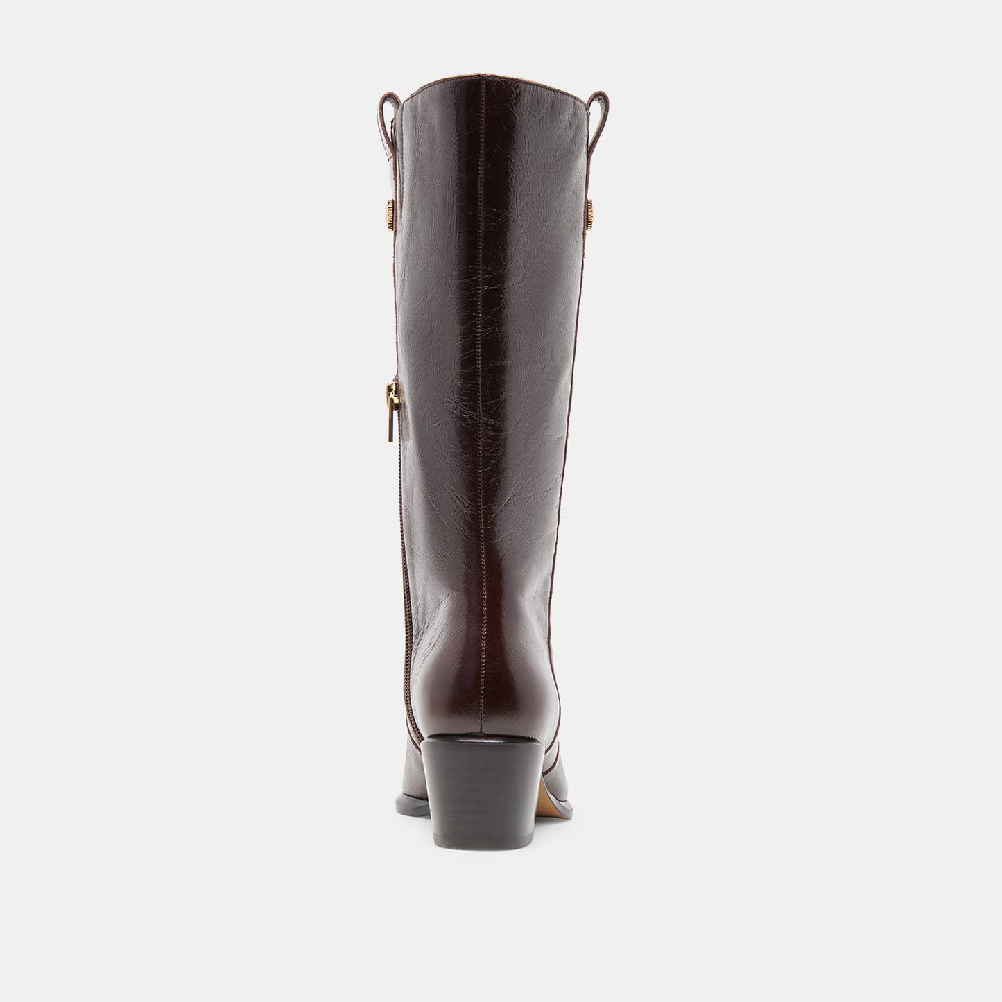 Vern Chocolate Leather Wide Calf Boots Dolce Vita Discount