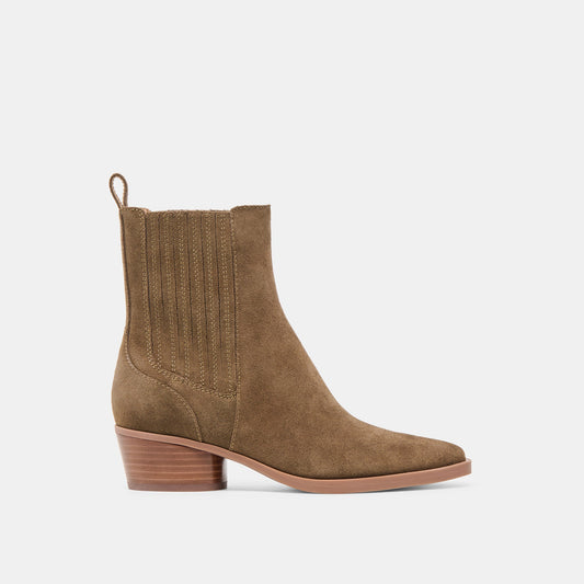 Faint H2O Waterproof Olive Suede Booties Dolce Vita Sale