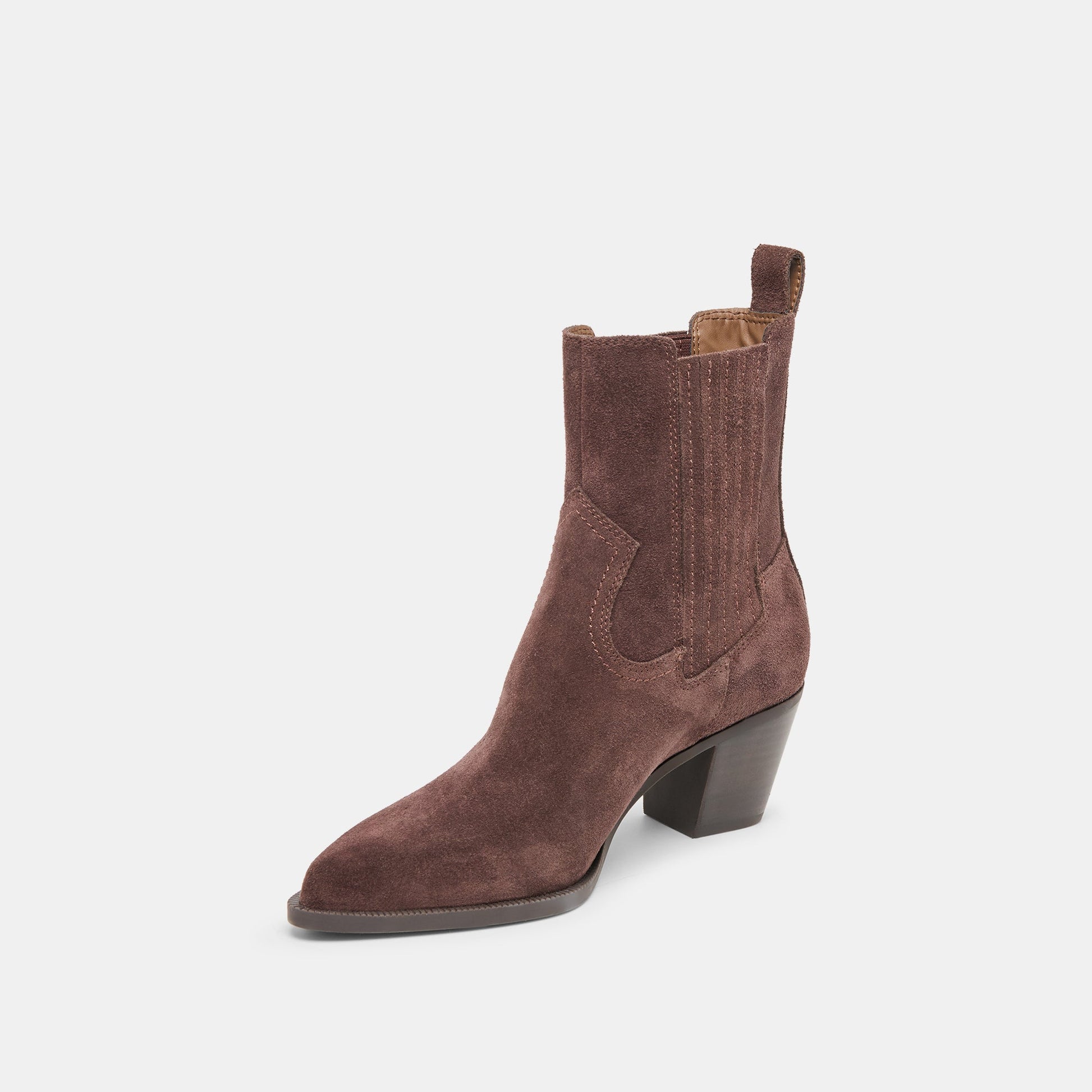 Slim Mahogany Suede Booties Dolce Vita On sale