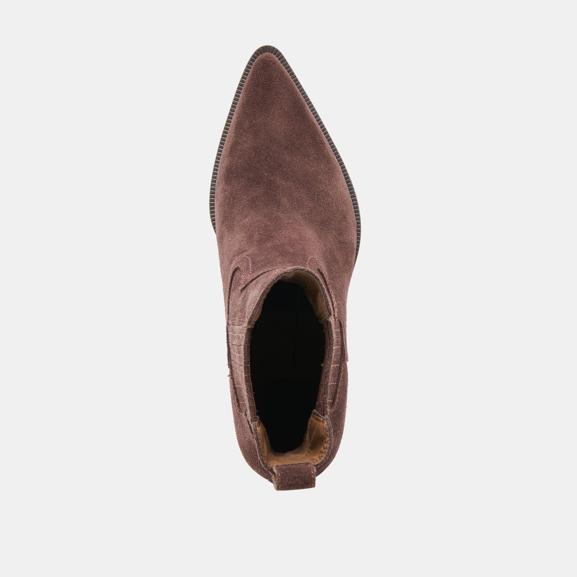 Slim Mahogany Suede Booties Dolce Vita On sale