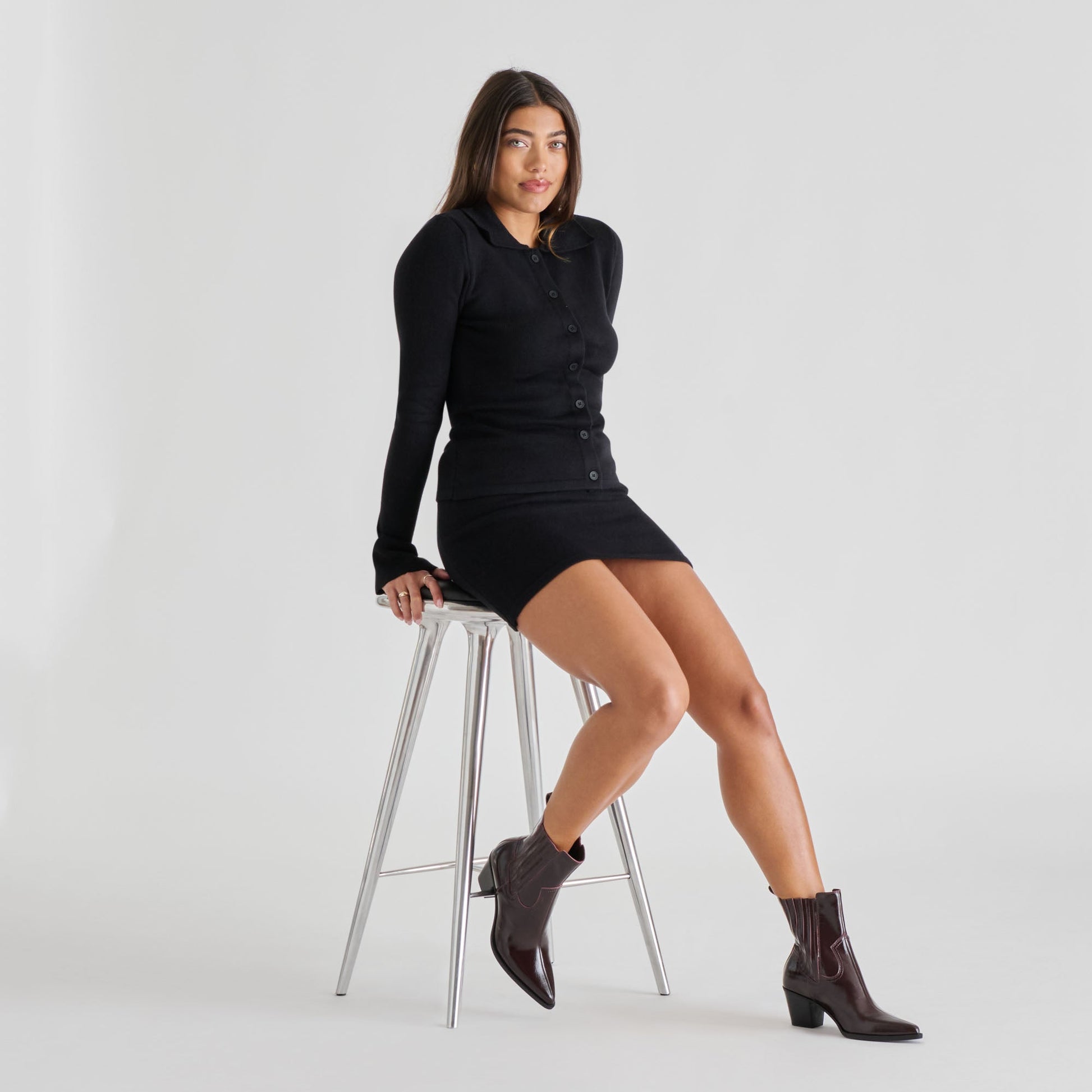Slim Mulberry Crinkle Patent Booties Dolce Vita us