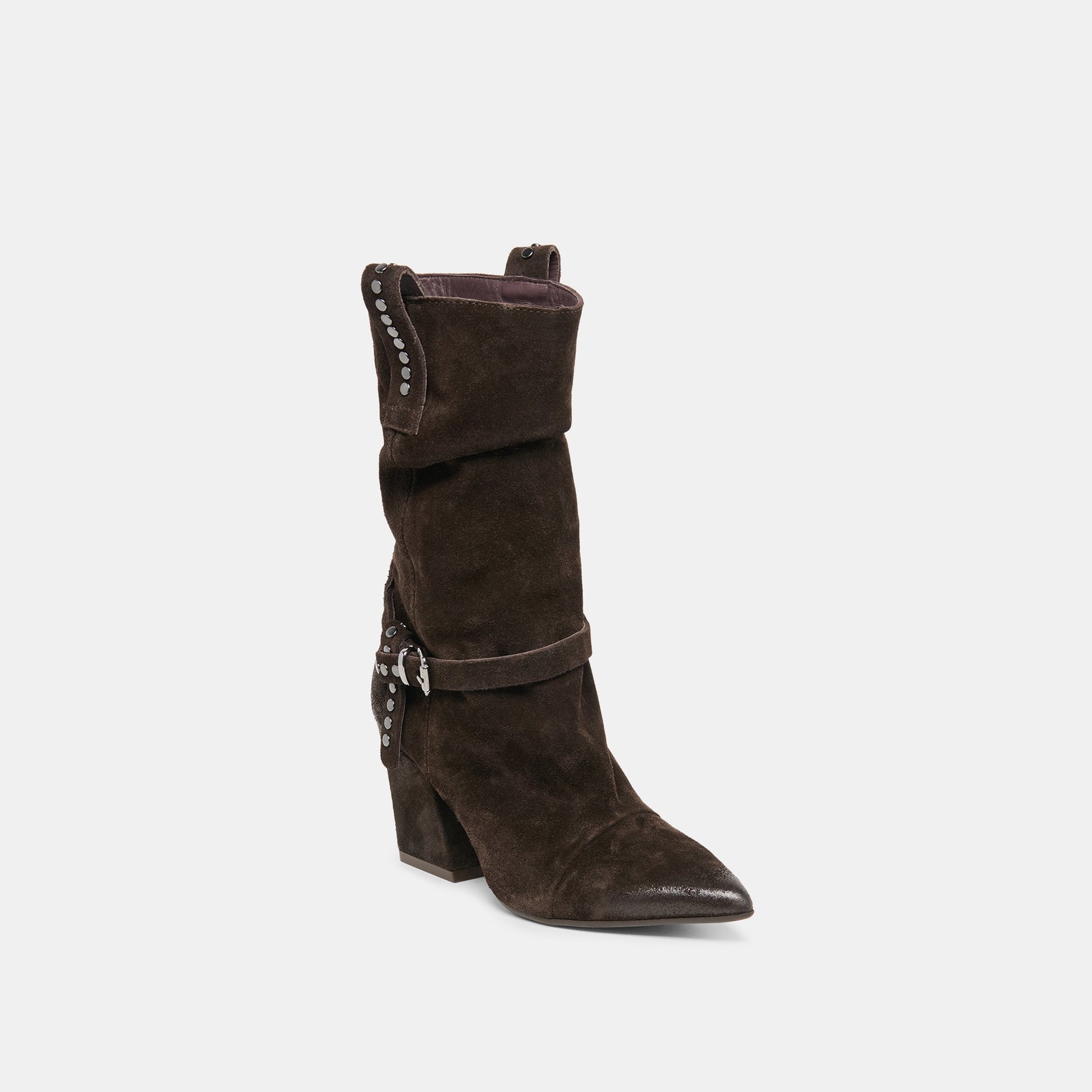 Morla Dk Brown Suede Boots Dolce Vita Outlet