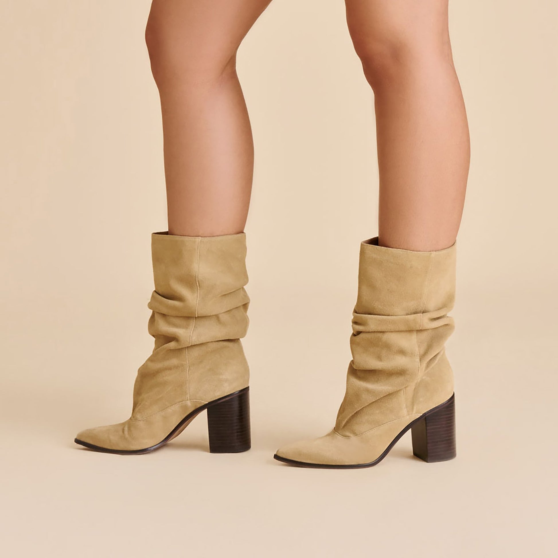 Talina Dk Taupe Suede Boots Dolce Vita New