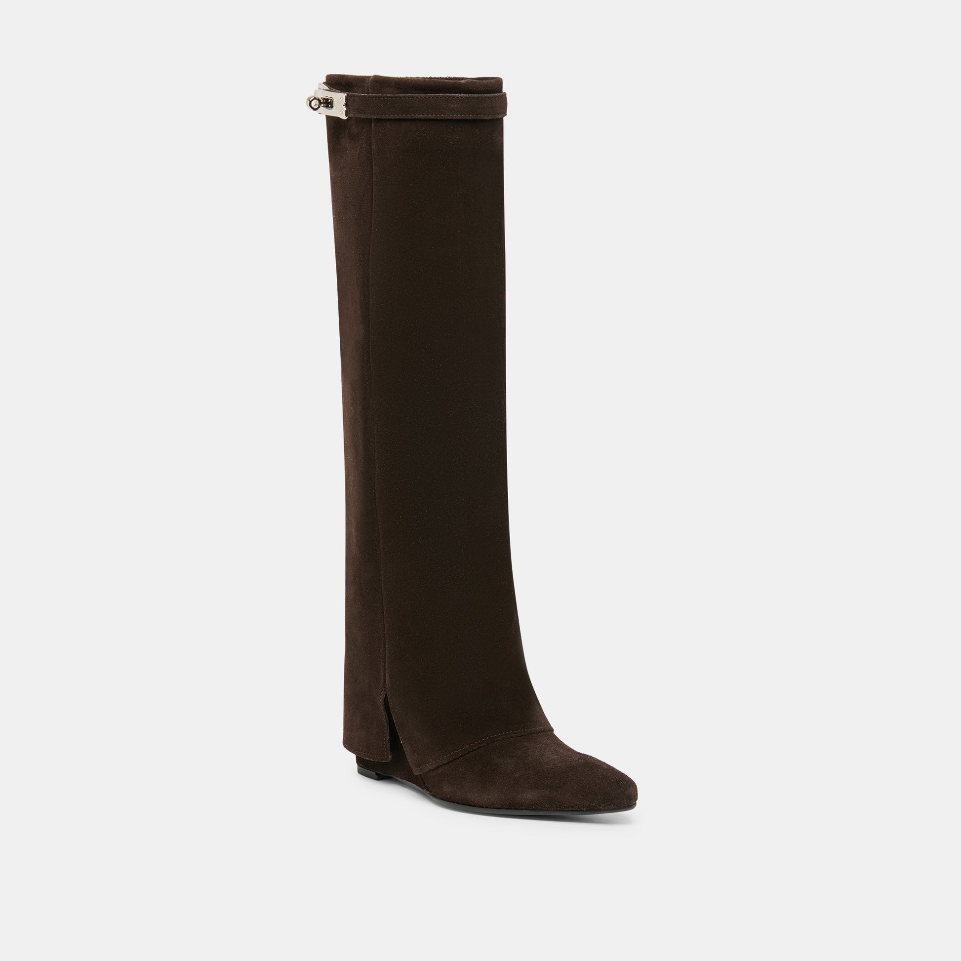 Aggy Dk Brown Suede Boots Dolce Vita Sale