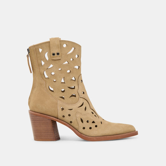 Zenobi Dk Taupe Suede Booties Dolce Vita us