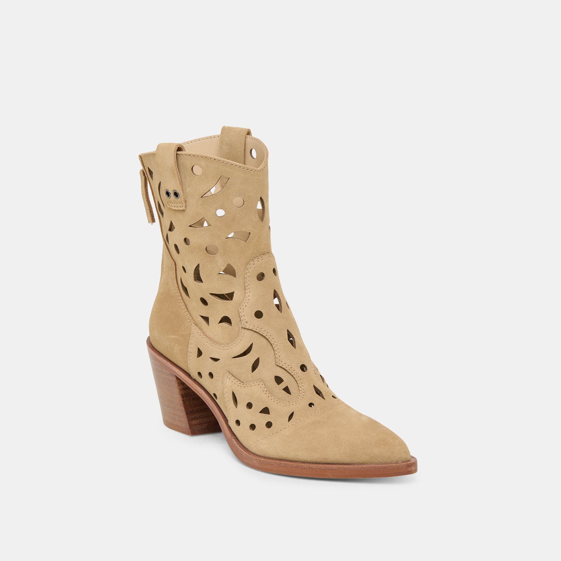 Zenobi Dk Taupe Suede Booties Dolce Vita us