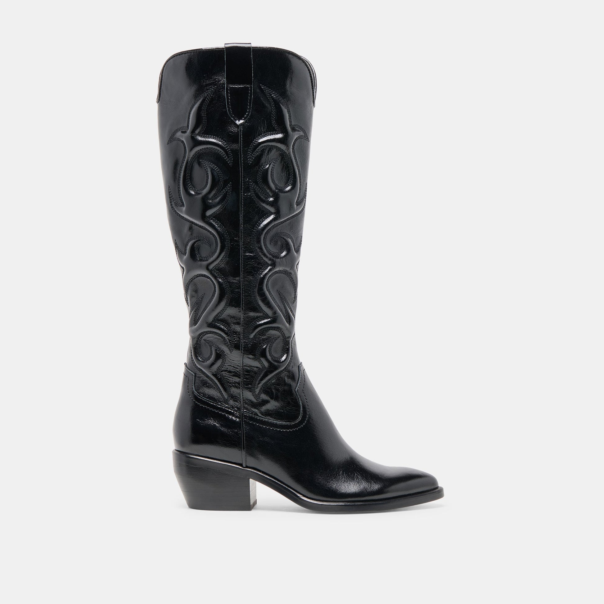 Mirla Black Leather Boots Dolce Vita Discount