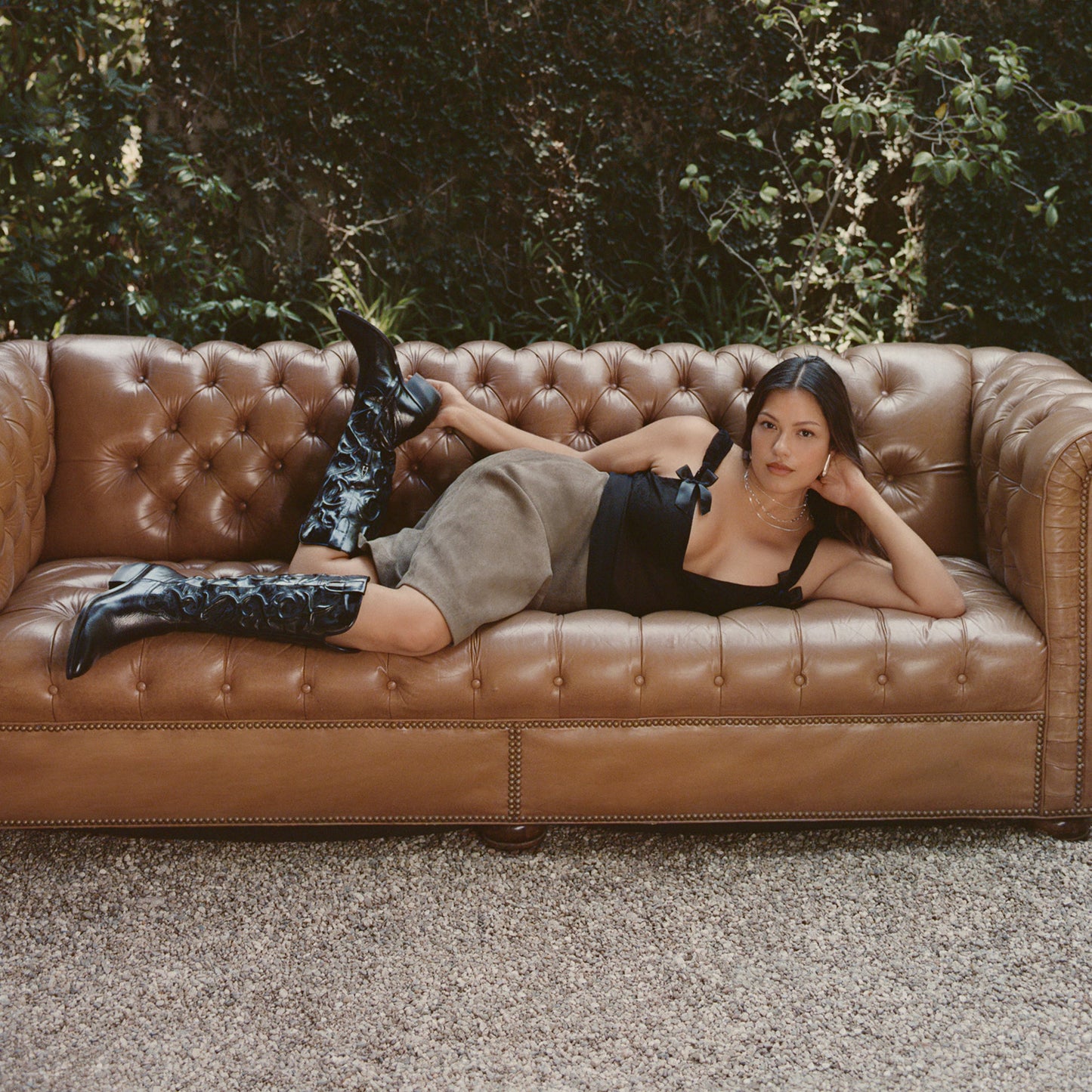 Mirla Black Leather Boots Dolce Vita Discount