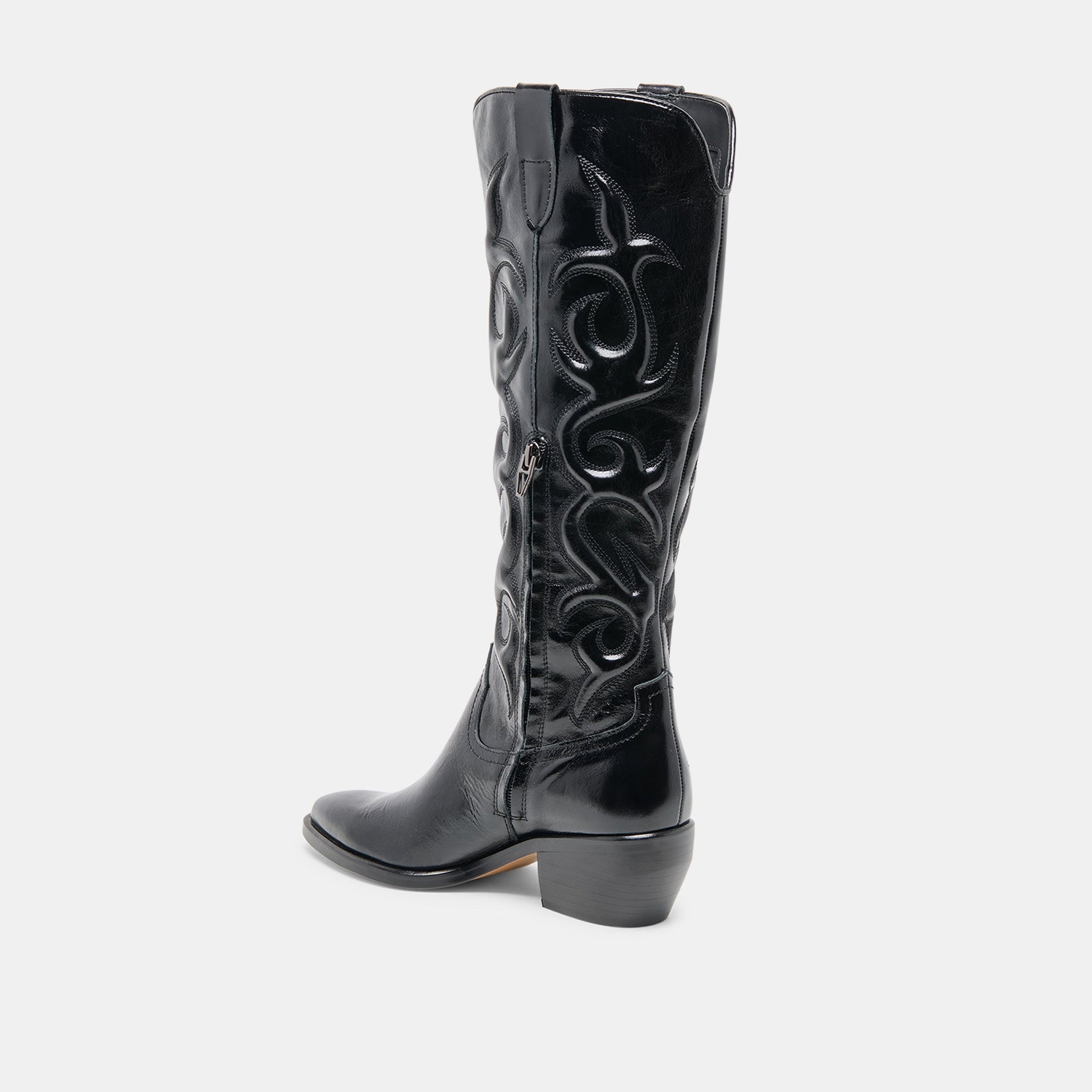 Mirla Black Leather Boots Dolce Vita Discount