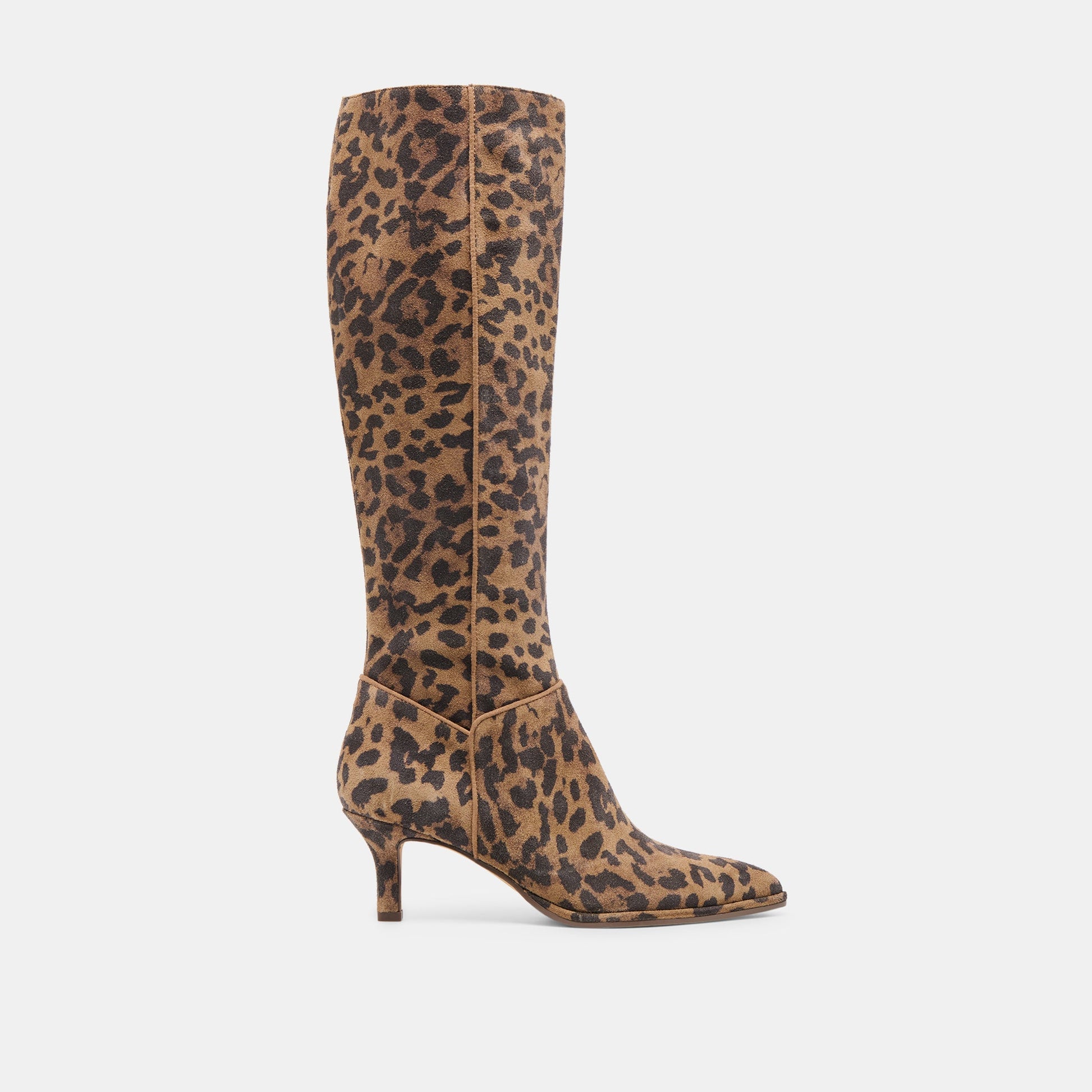 Aldy Brown Leopard Printed Suede Boots Dolce Vita Online