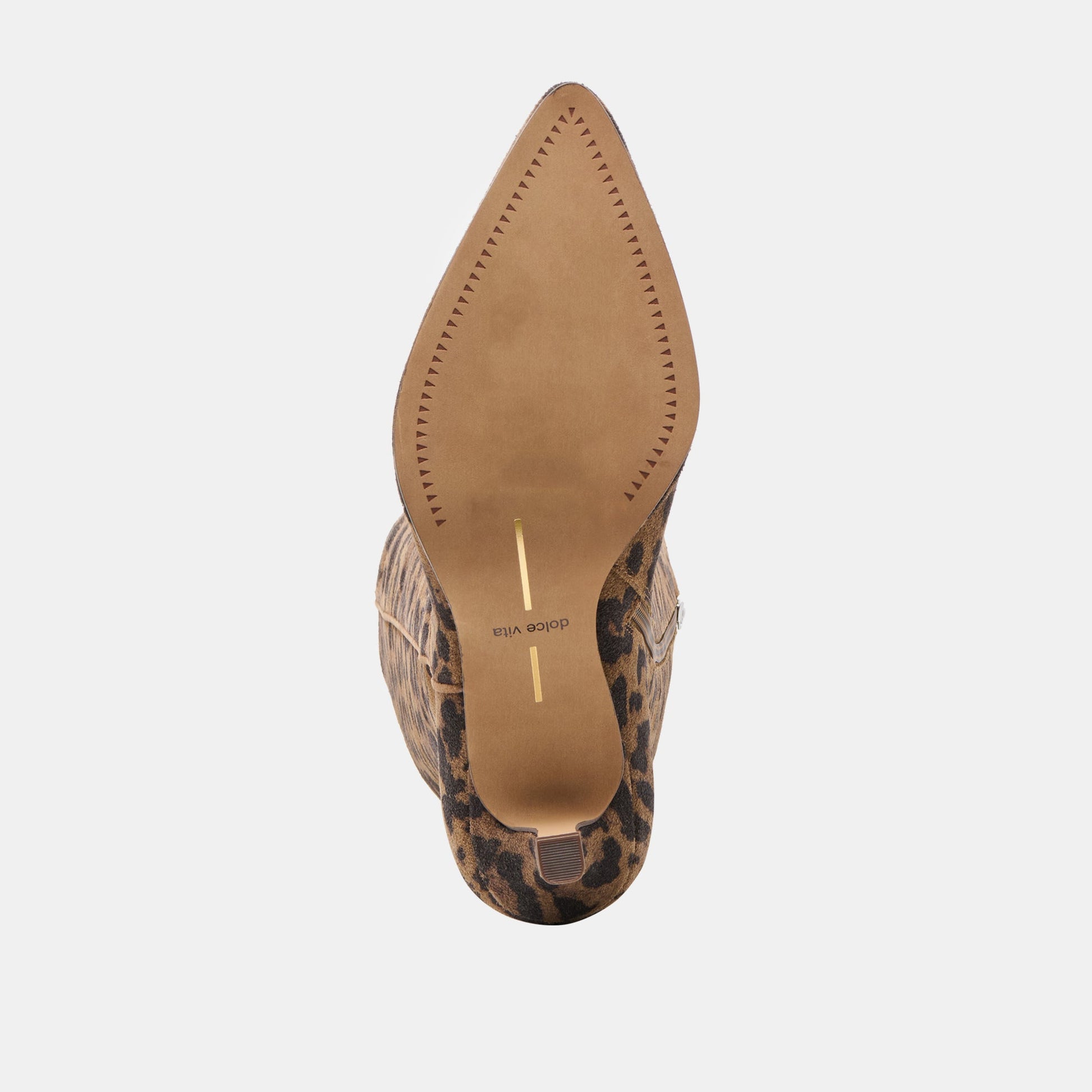 Aldy Brown Leopard Printed Suede Boots Dolce Vita Online