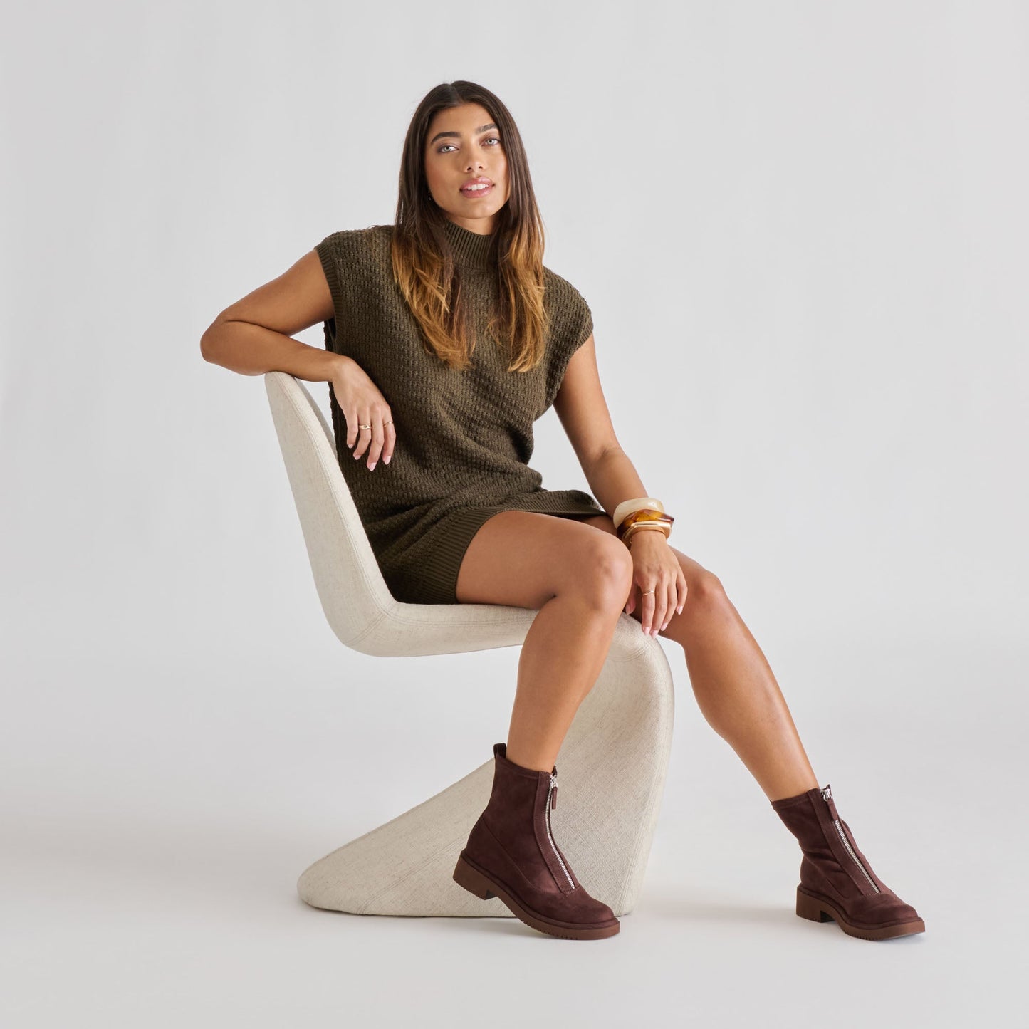 Shante Mahogany Stella Suede Boots Dolce Vita Outlet