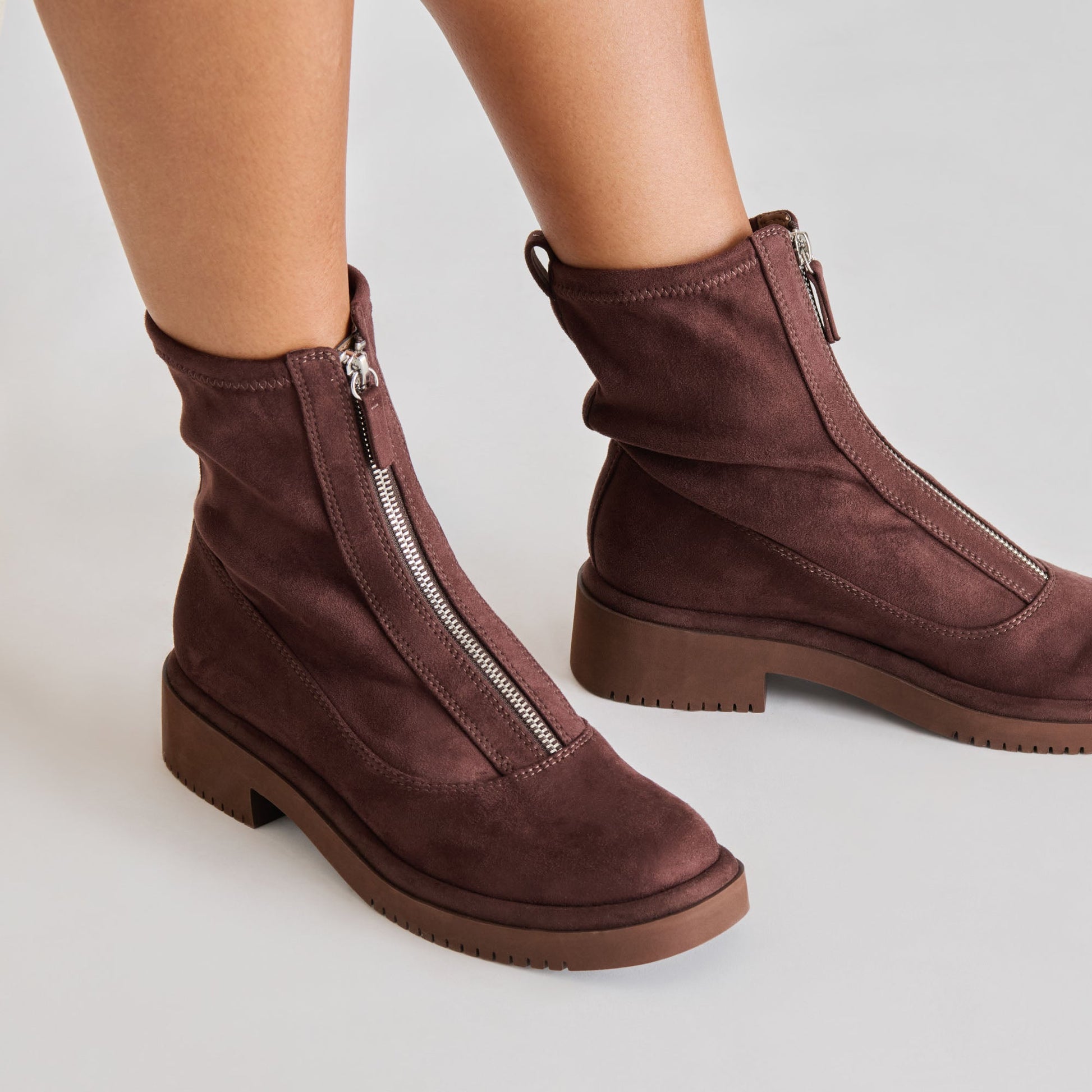 Shante Mahogany Stella Suede Boots Dolce Vita Outlet
