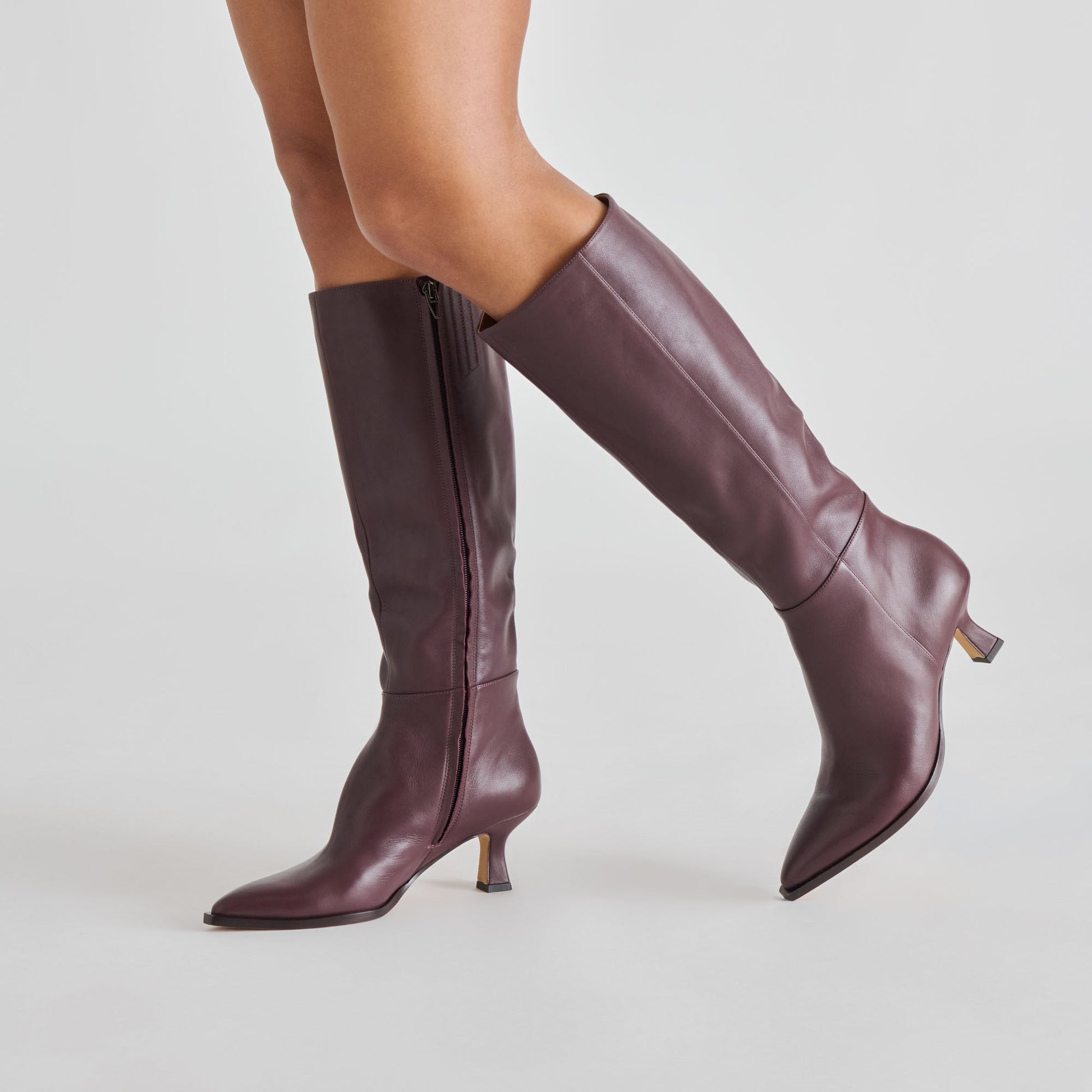 Auggie Wine Leather Boots Dolce Vita Online