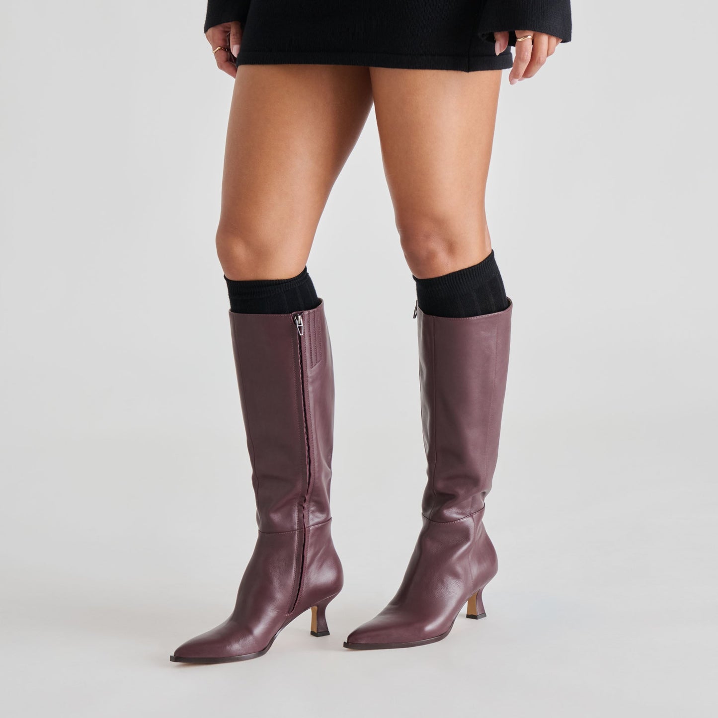Auggie Wine Leather Boots Dolce Vita Online