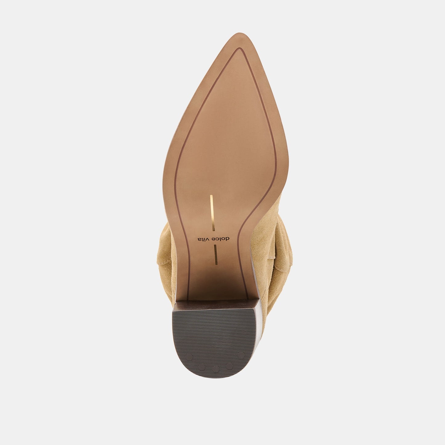 Talina Dk Taupe Suede Wide Calf Boots Dolce Vita Sale