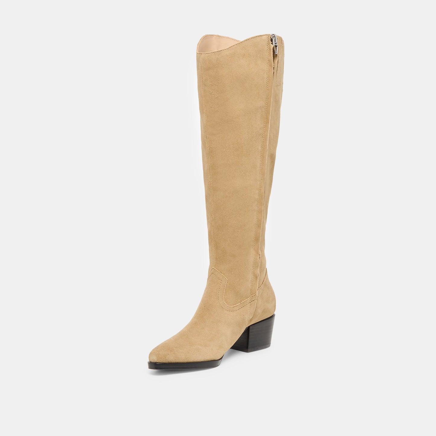 Virona H2O Waterproof Dk Taupe Suede Wide Calf Boots Dolce Vita New