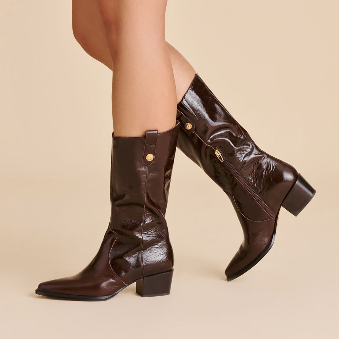 Vern Chocolate Leather Boots Dolce Vita Online