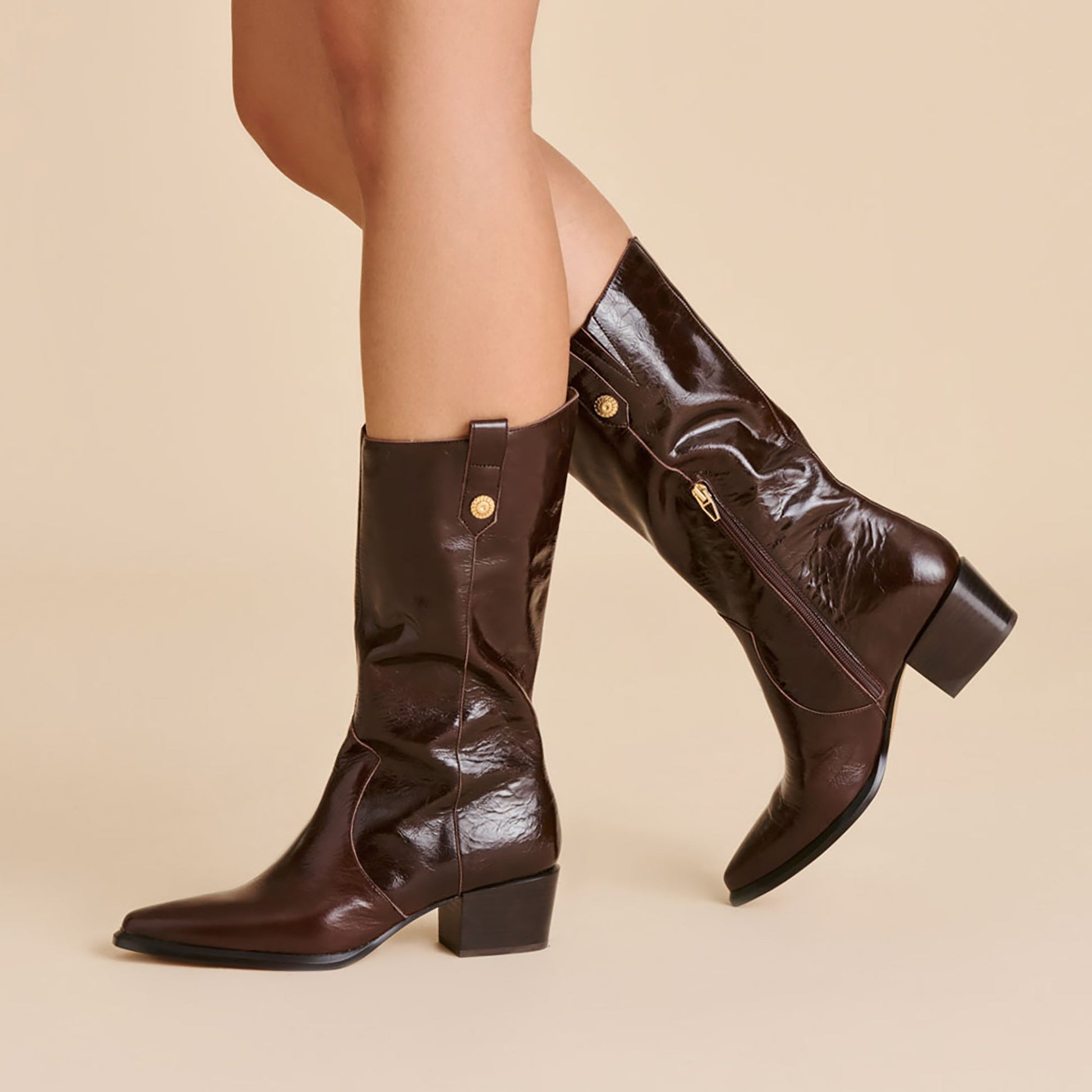 Vern Chocolate Leather Boots Dolce Vita Online