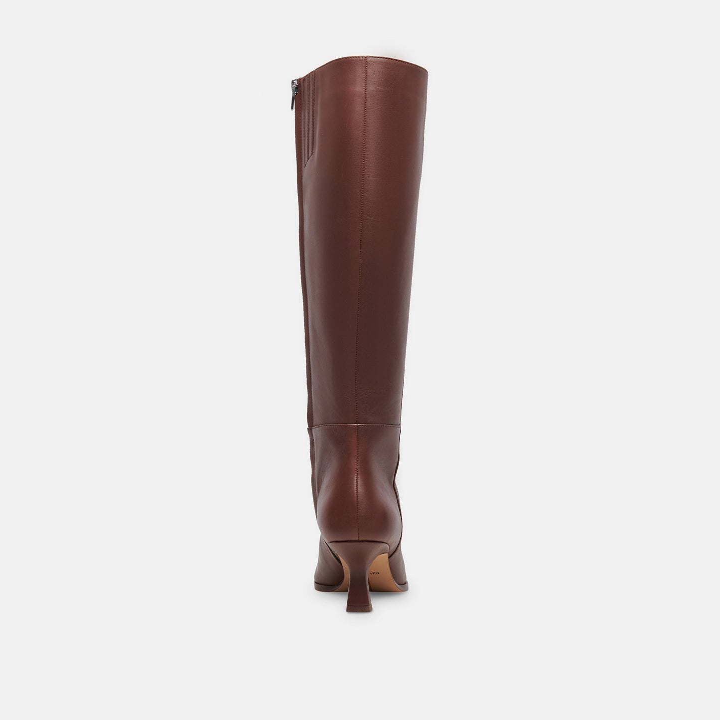 Auggie Chocolate Leather Narrow Calf Boots Dolce Vita Outlet