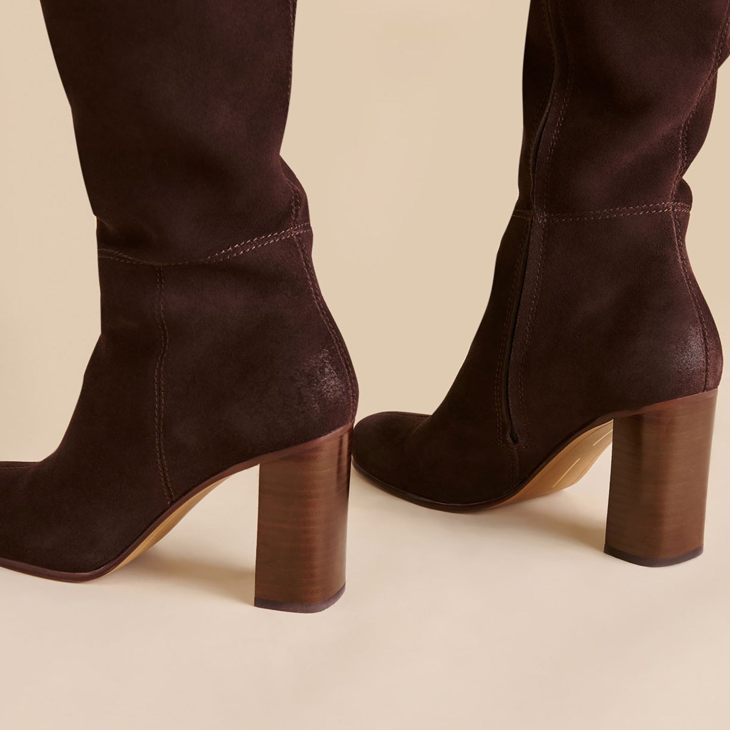 Hudsin Wide Calf Mahogany Suede Boots Dolce Vita On sale