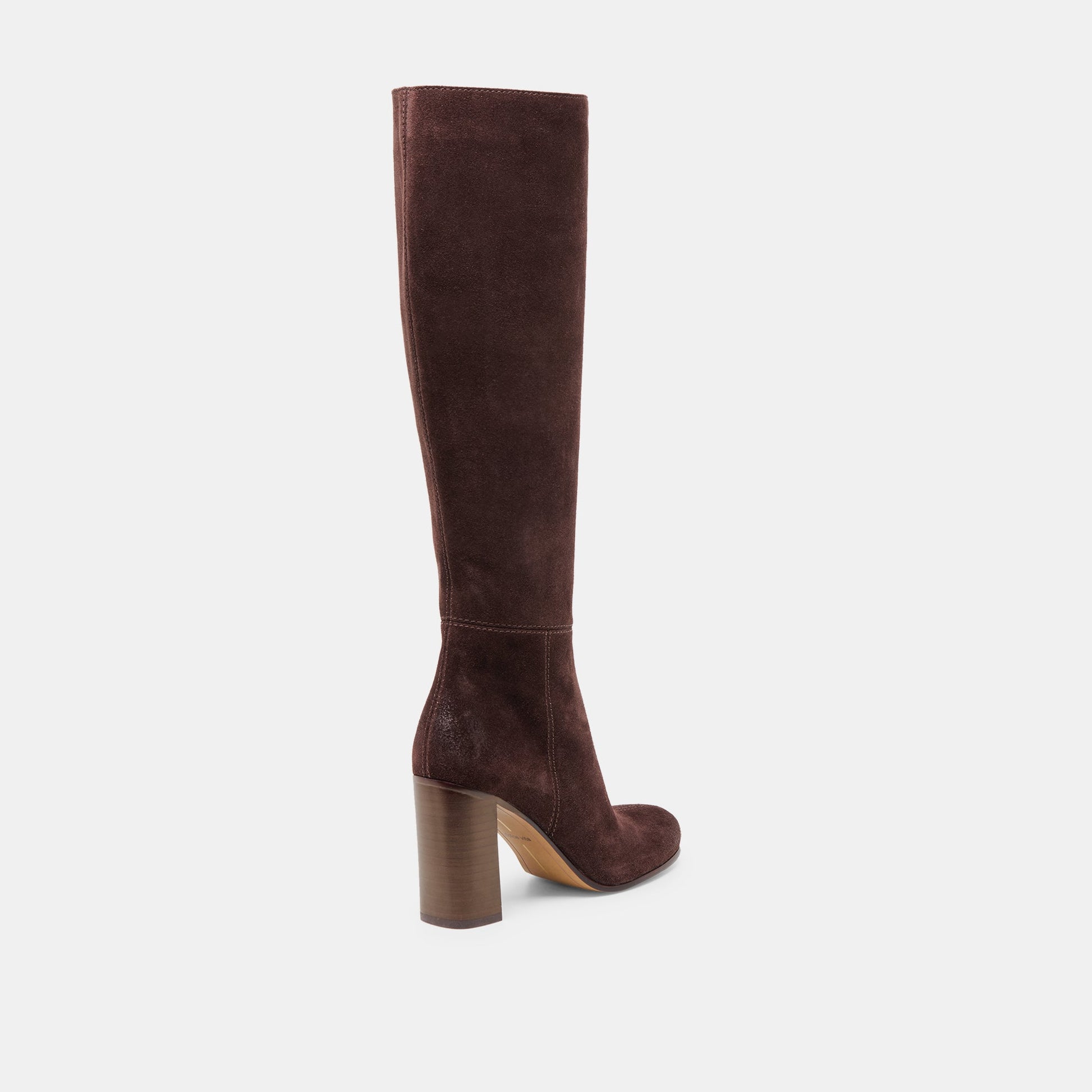 Hudsin Wide Calf Mahogany Suede Boots Dolce Vita On sale